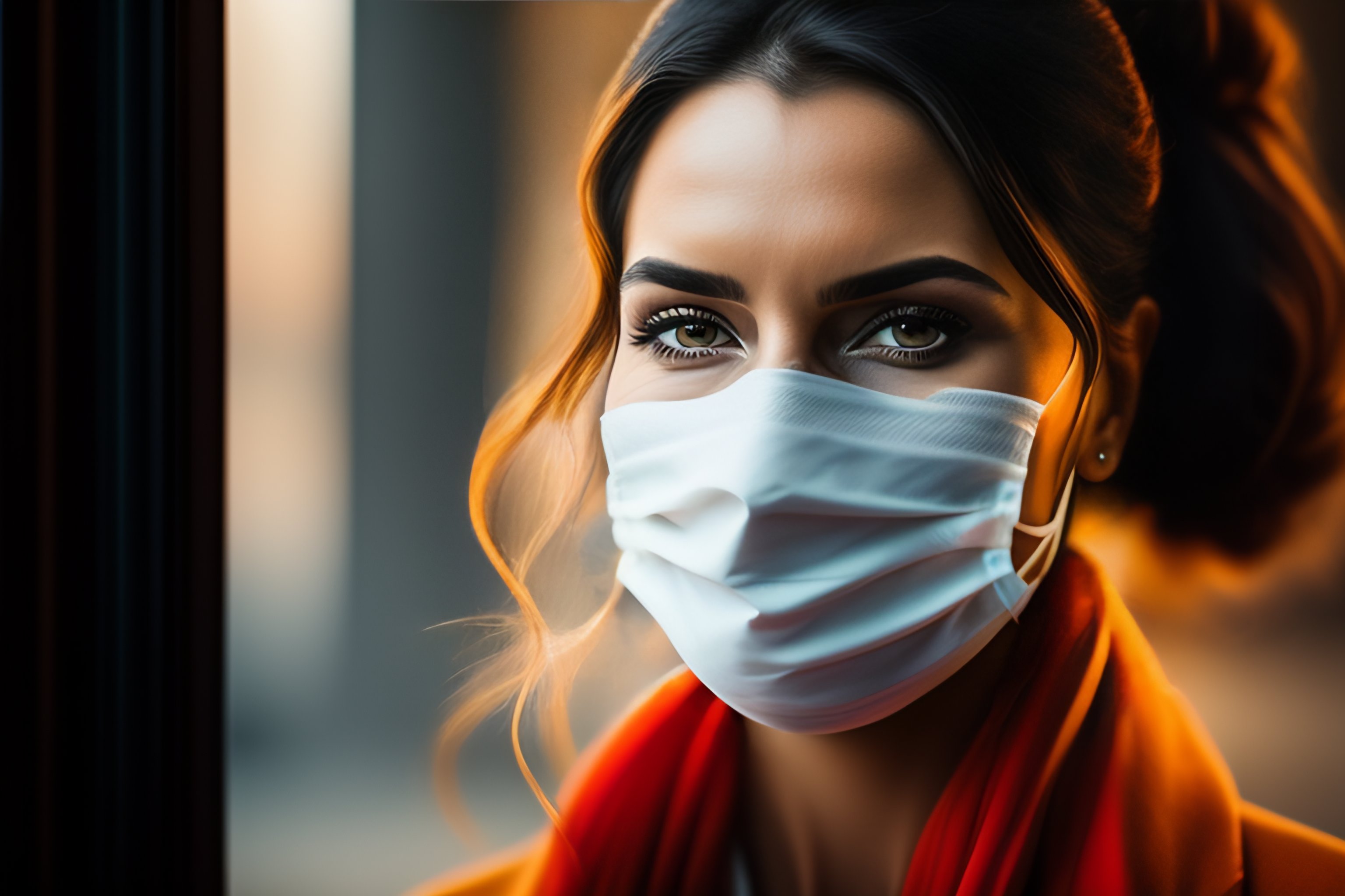 Lexica A woman with a mask