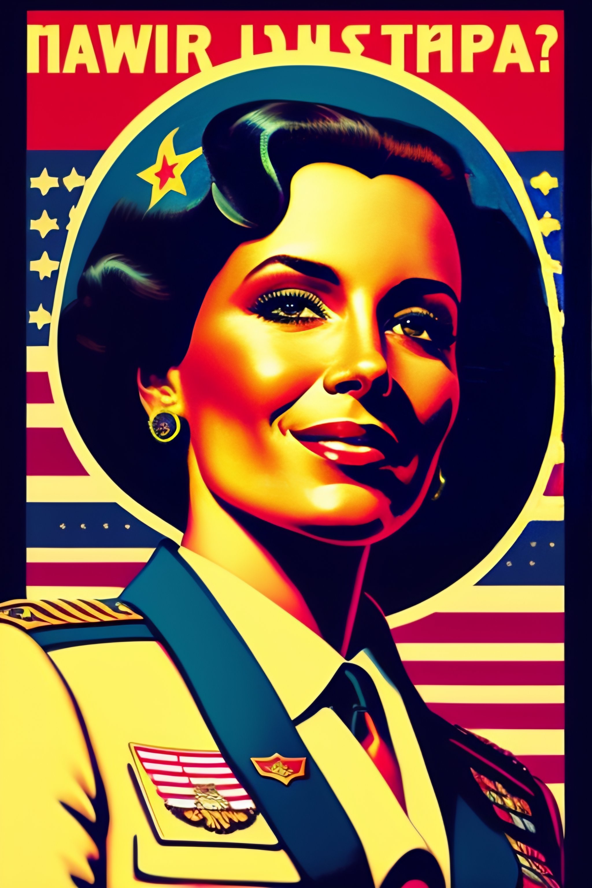 Lexica - Propaganda poster of an US army general as leader of a ...