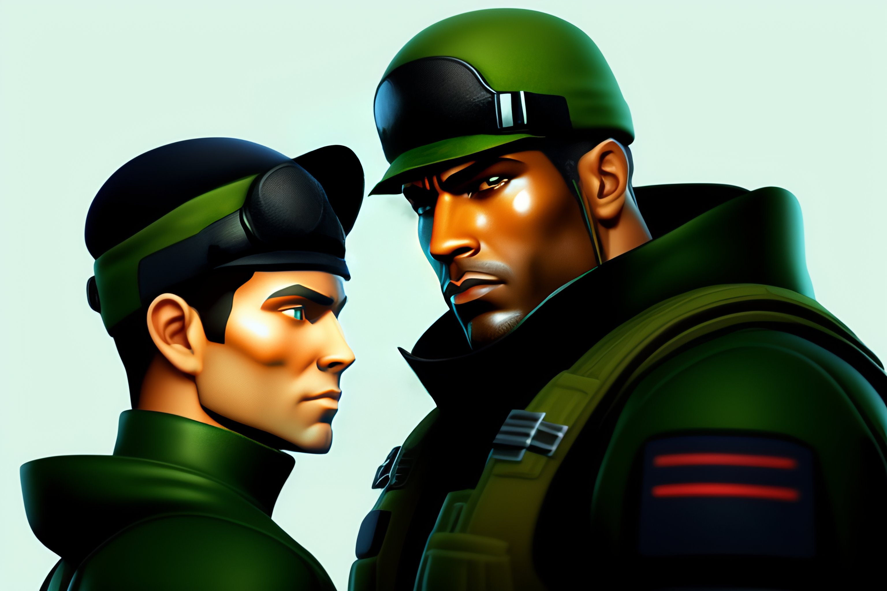 Lexica Sam Fisher from Spinter Cell friend with Big Boss from Metal Gear