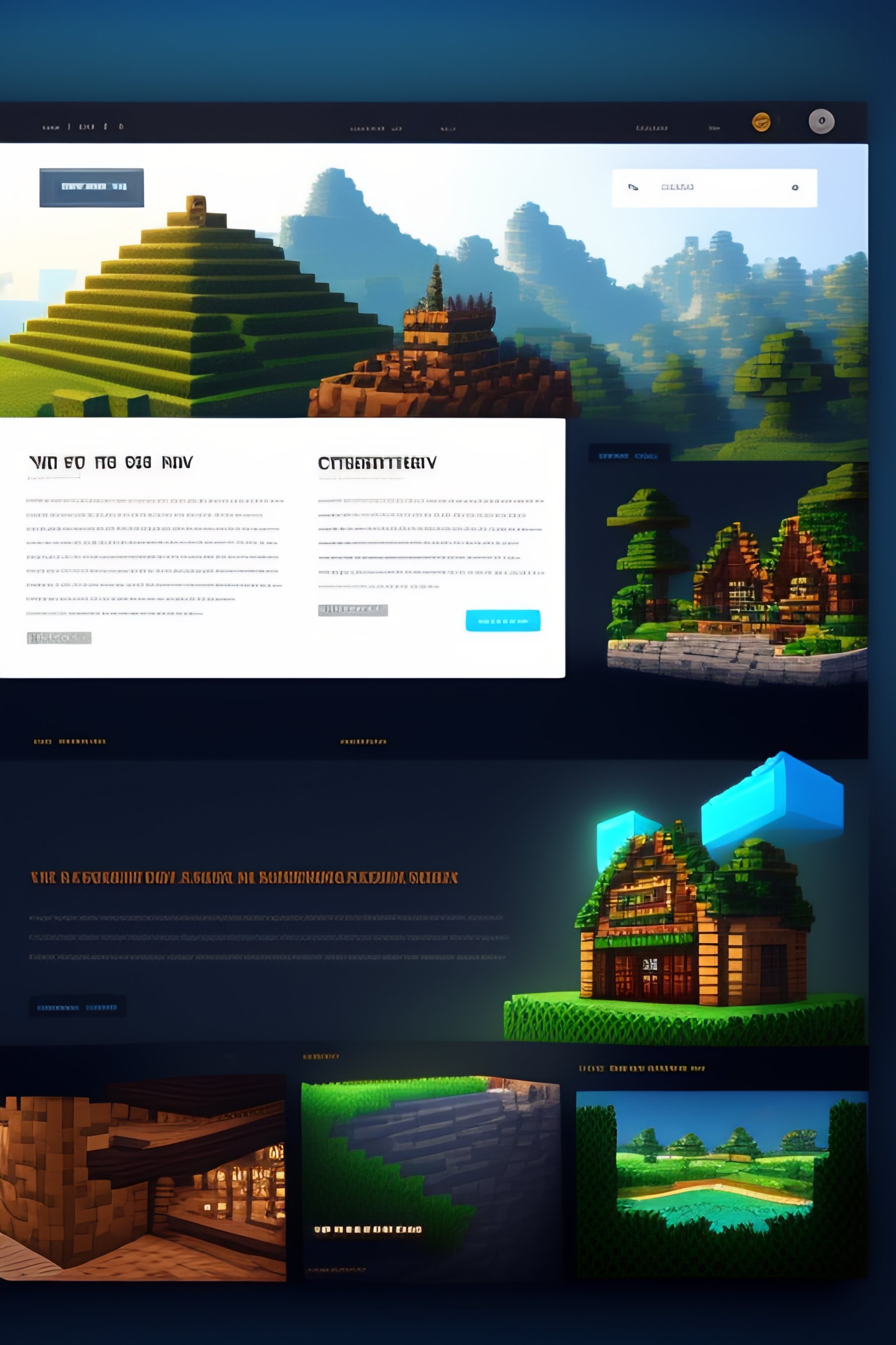 Lexica - Draw design for minecraft website