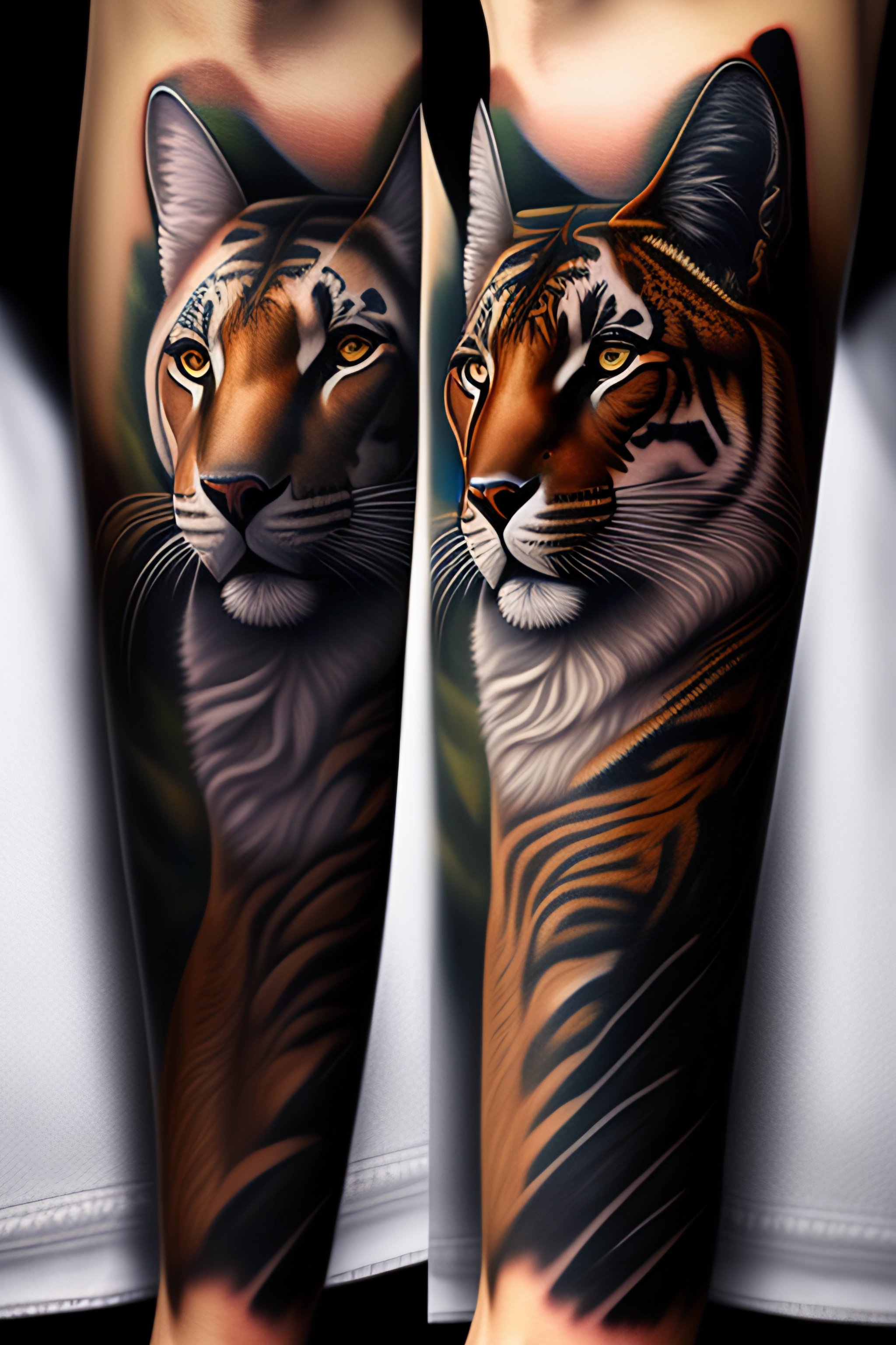 Lexica Forearm tattoo animals 8k highly detailed