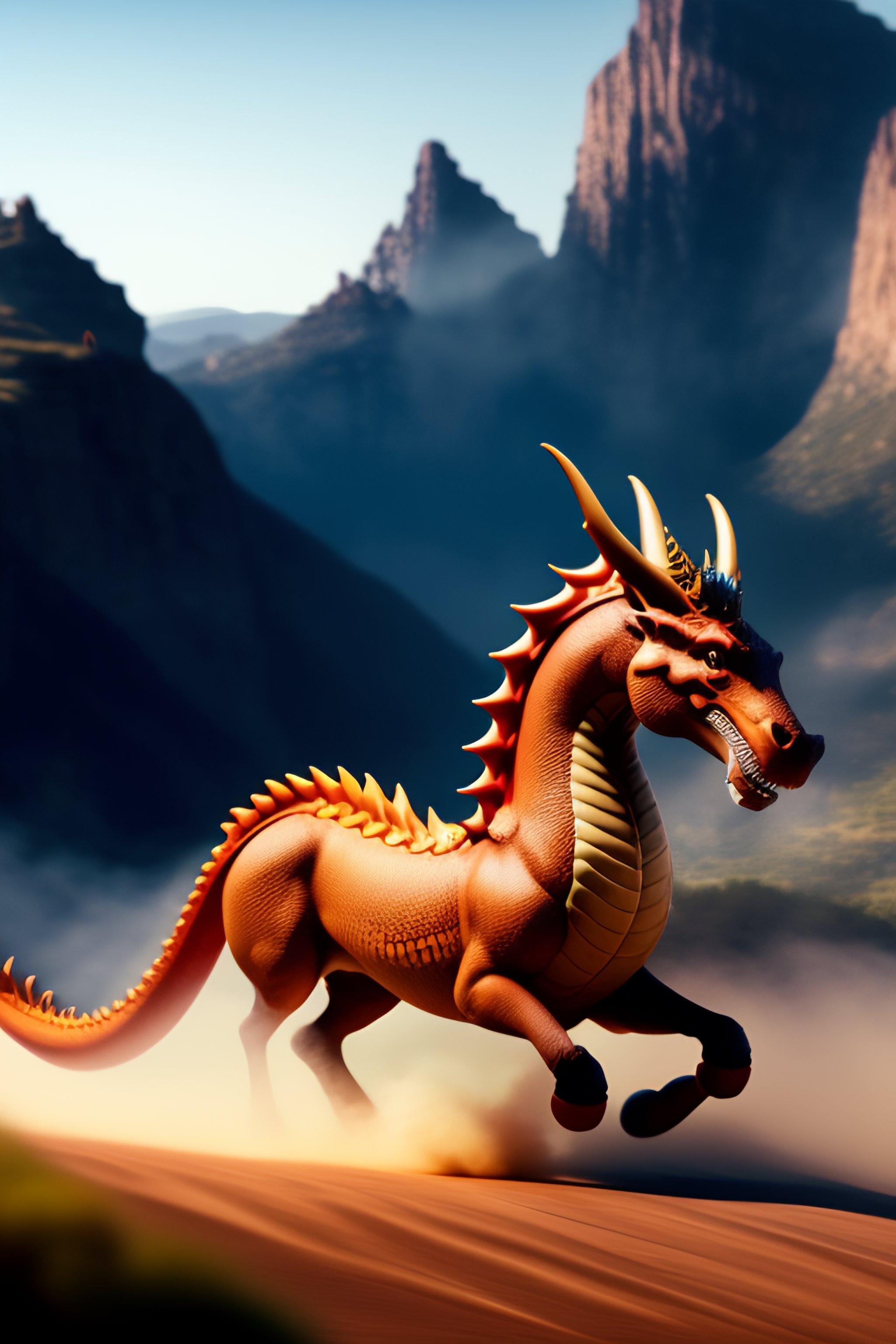 Lexica - Shakira ridding a dragon