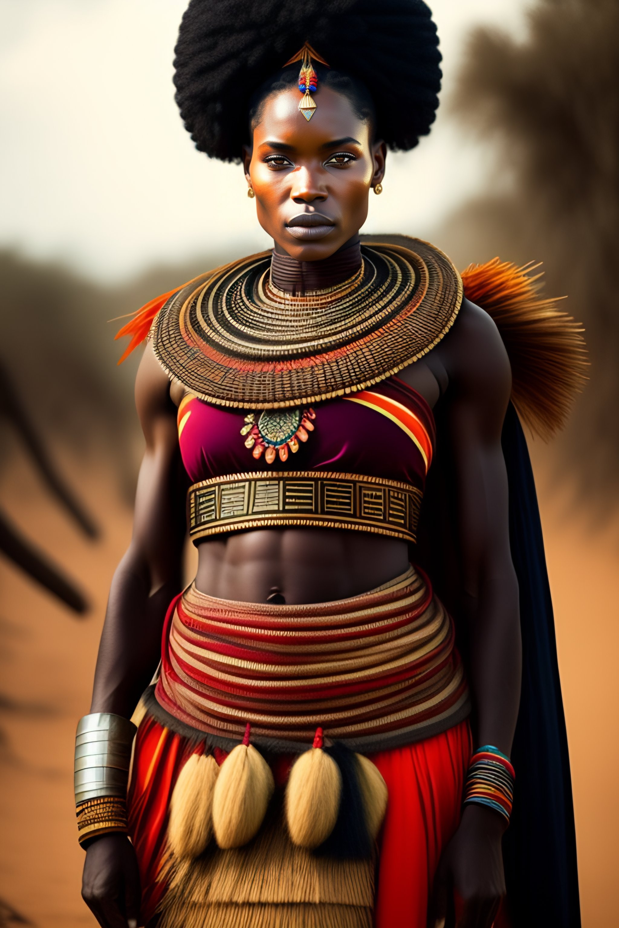 ancient african warrior clothing