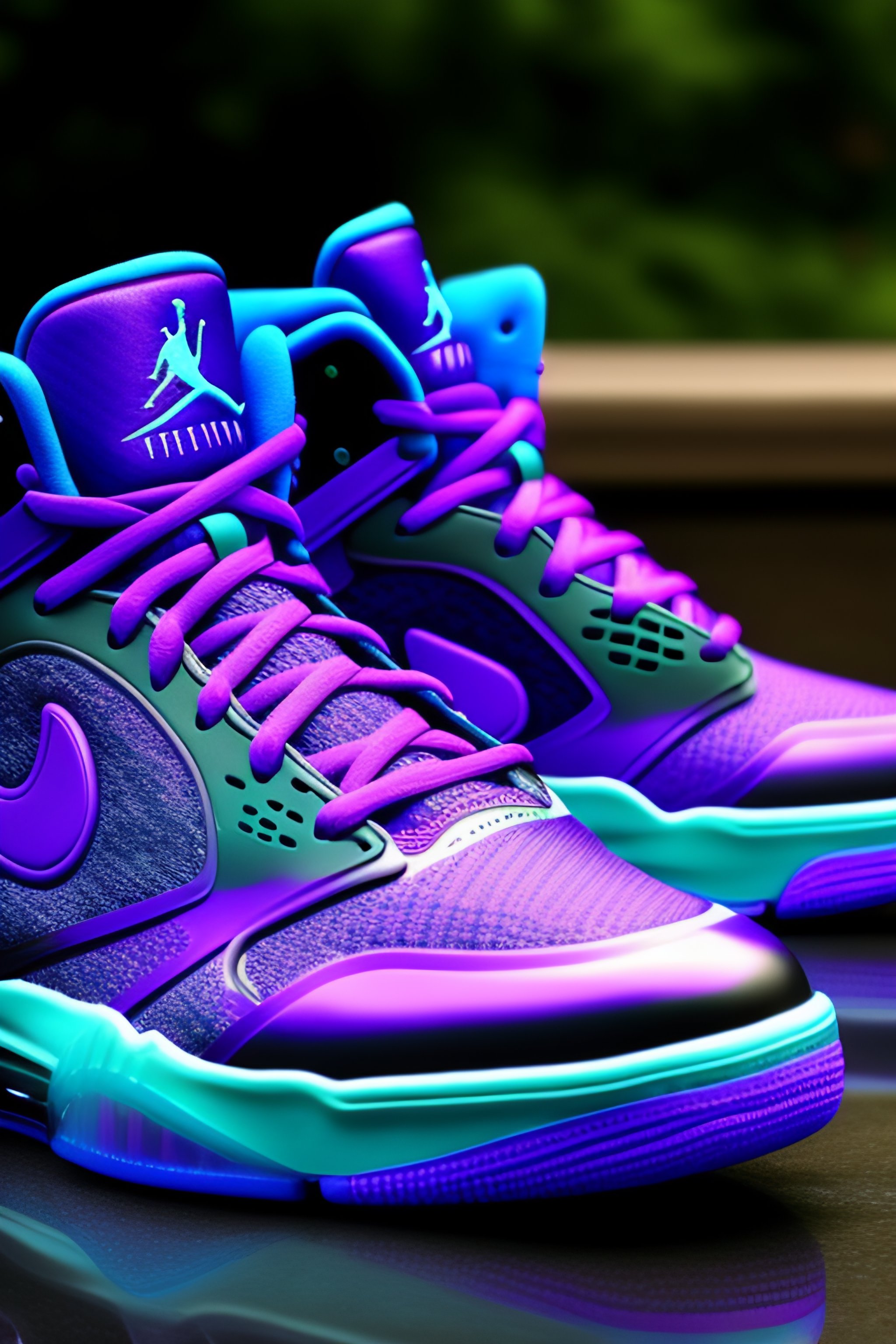 Neon purple store sneakers