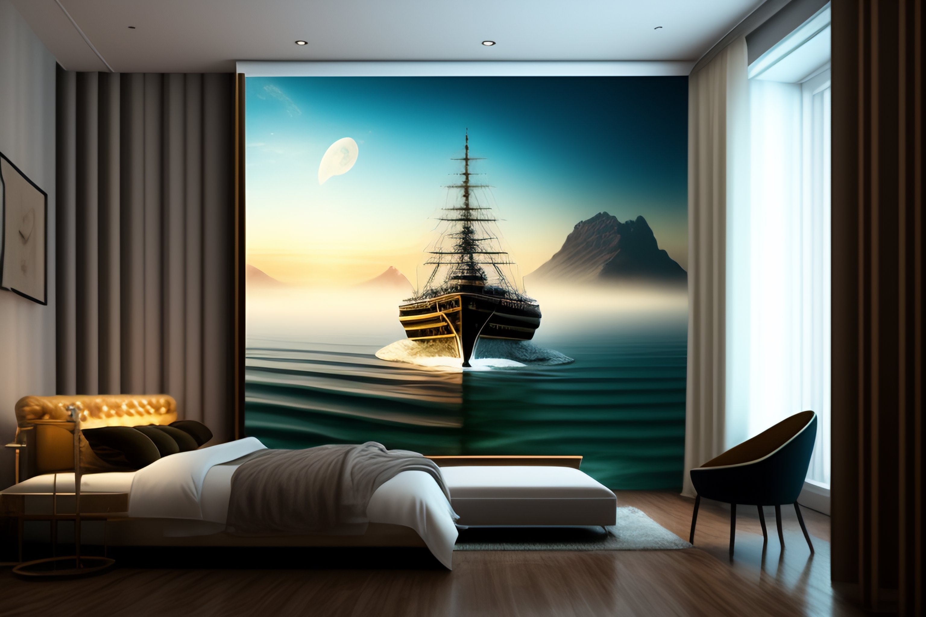 lexica-the-ship-sails-out-of-the-picture-on-the-wall-into-the-house