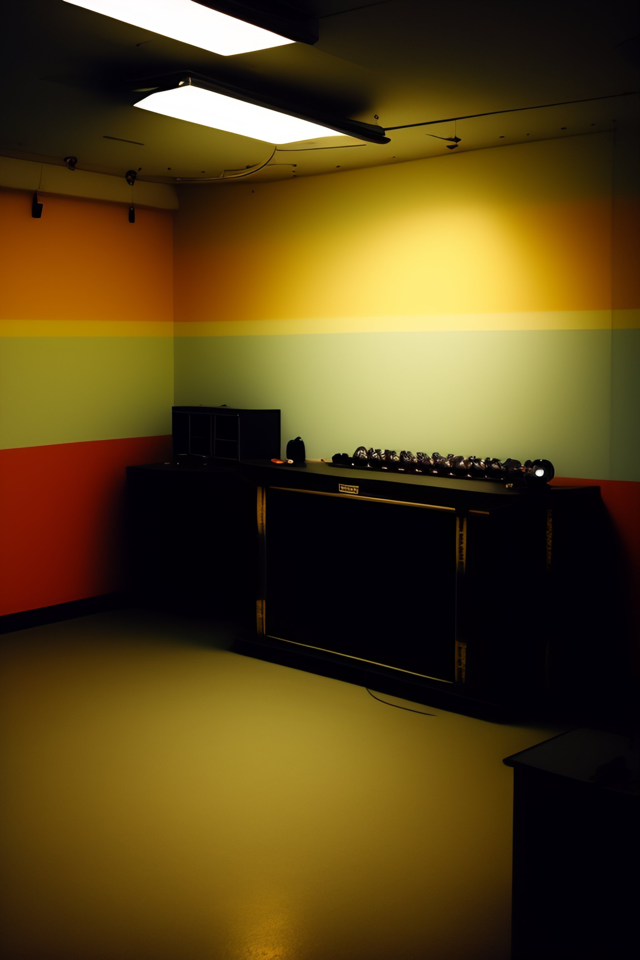 Lexica - Low quality liminal space empty band room lonely nostalgic ...