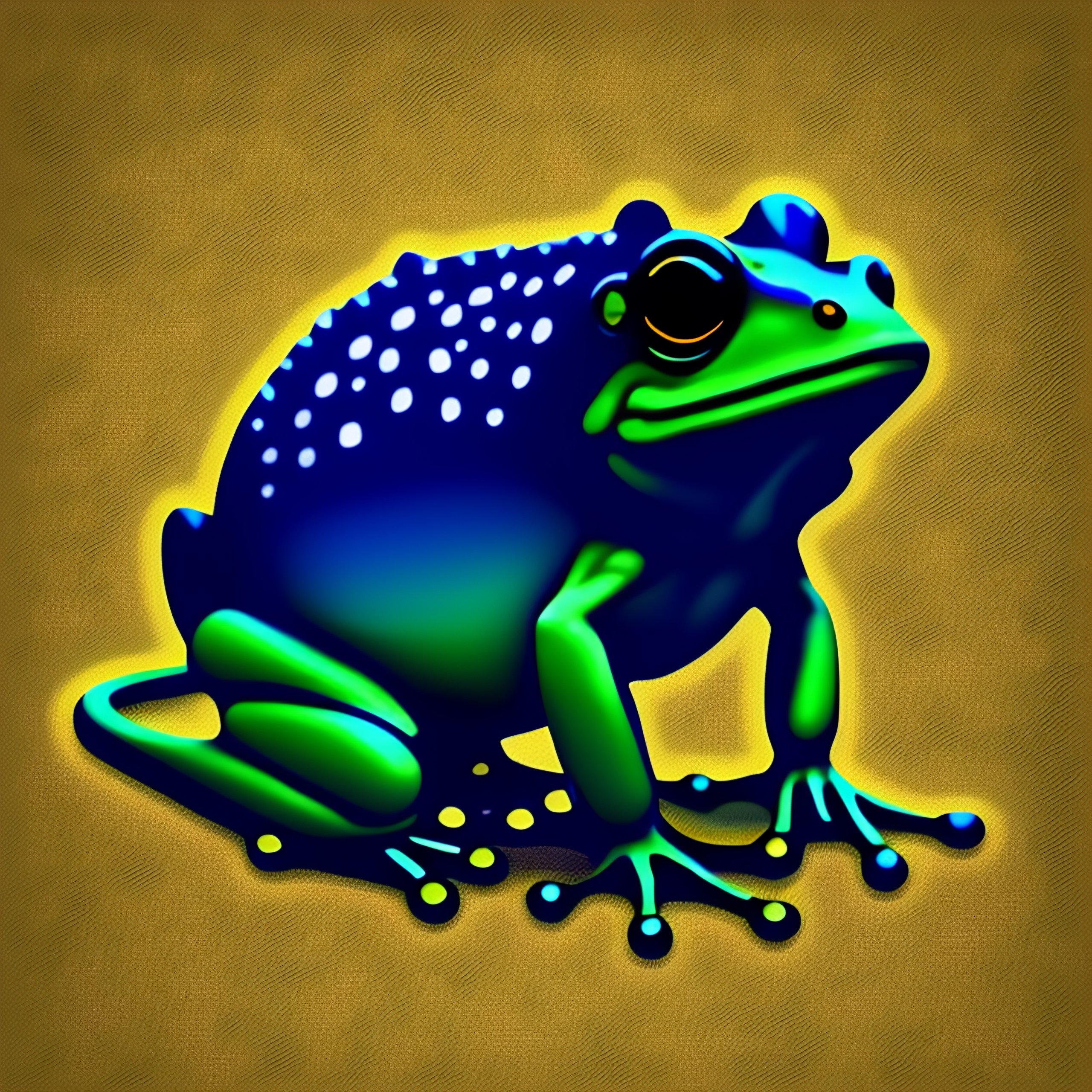 Lexica - Frog icon sprite abstract shape organic nature