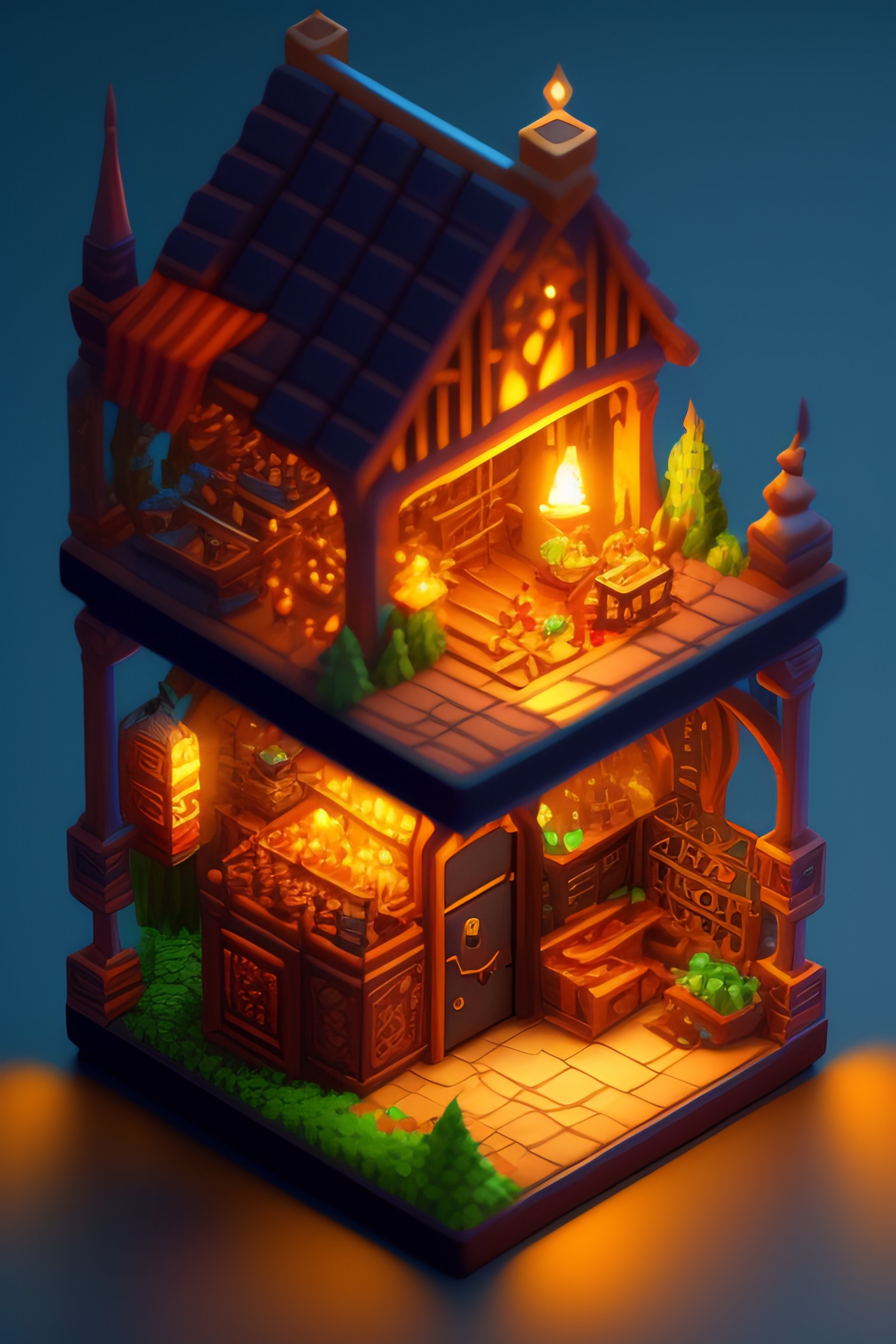 Lexica Isometric Evil Lab Concept Art By Senior Environment Artist Featured On Polycount 9950