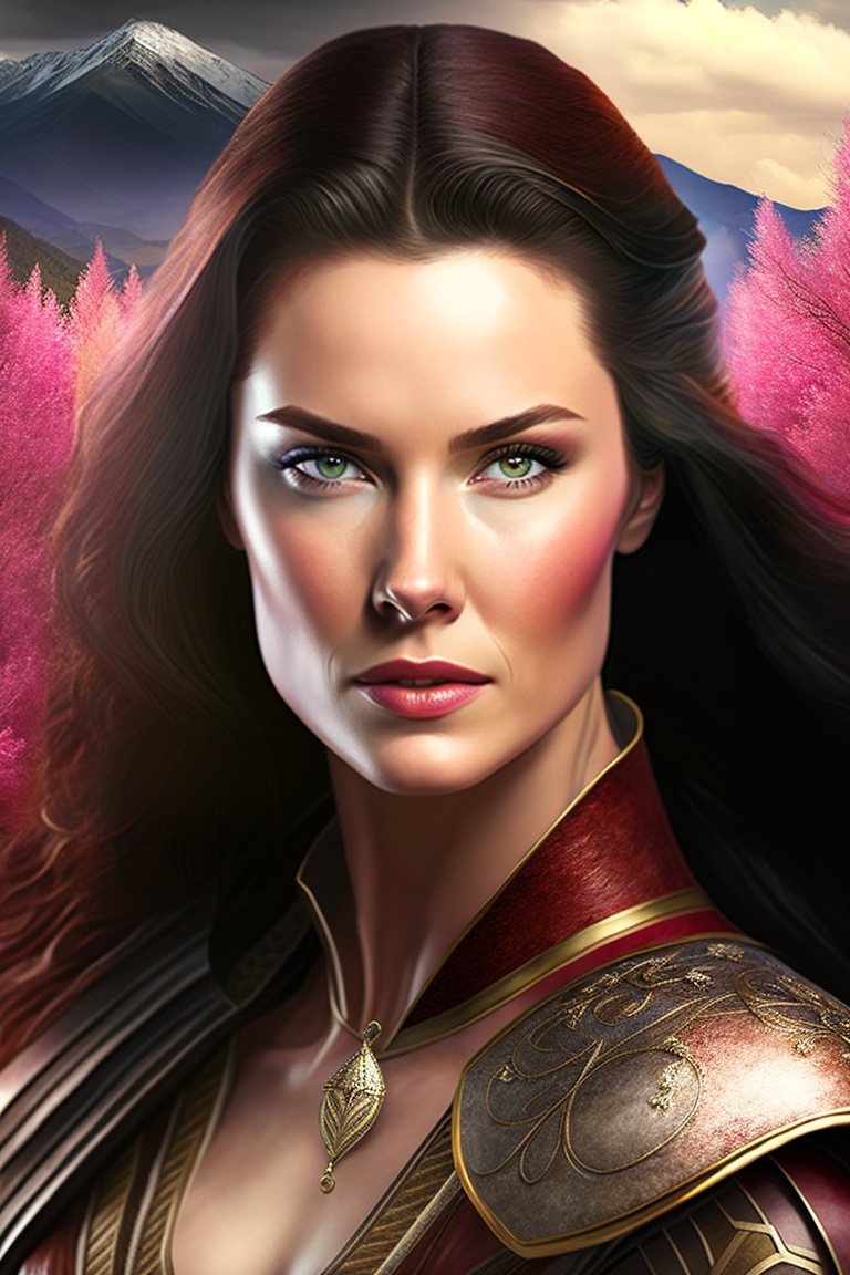 Lexica - Strong character girl in the legend of the seeker style, looking  like Bridget Regan knows martial art with sword, hyperrealistic,  photoreali...