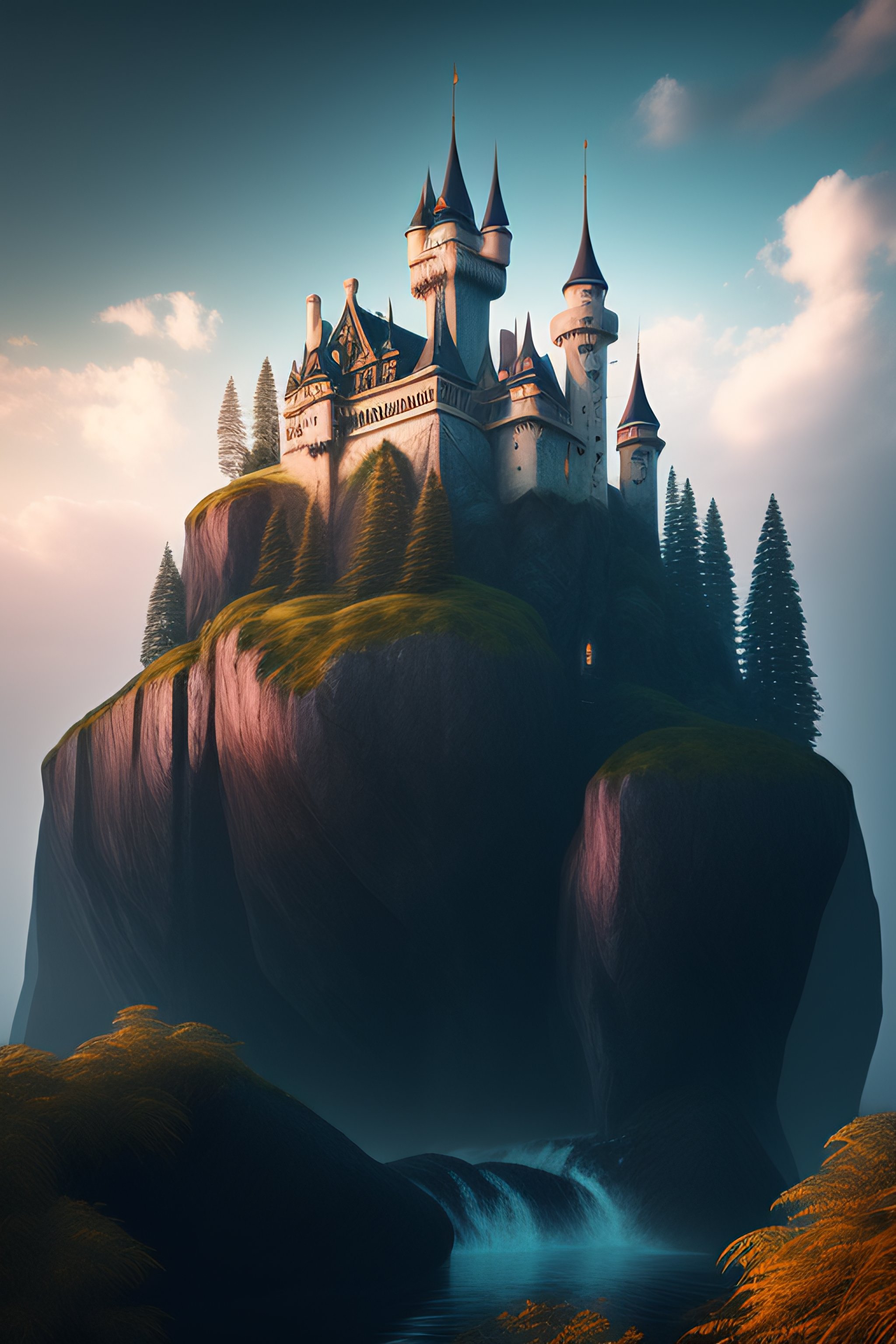 Lexica - Fantasy castle, highly detailed, digital art, 8k photography ...
