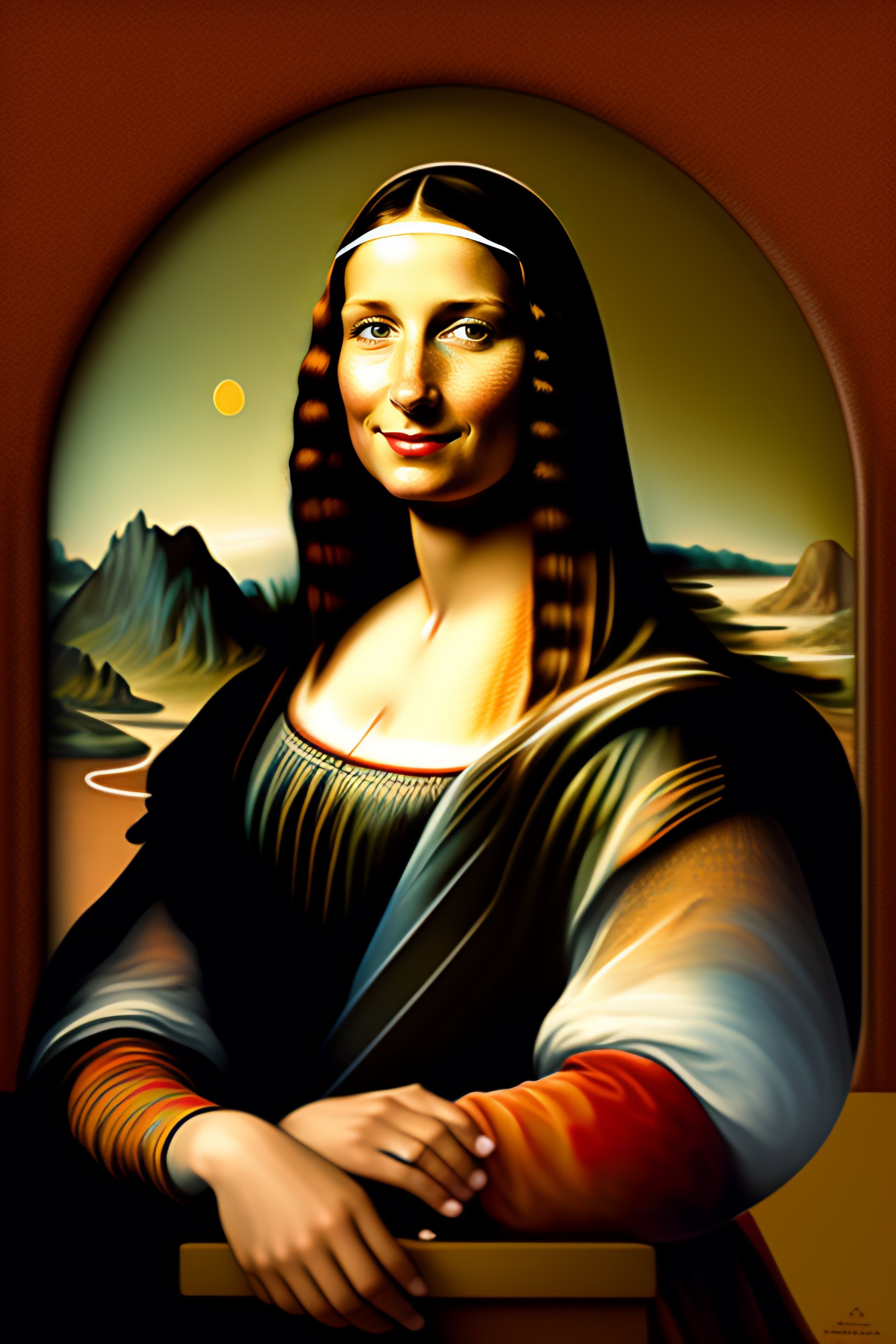 Lexica - Norman Rockwell style mona lisa draw