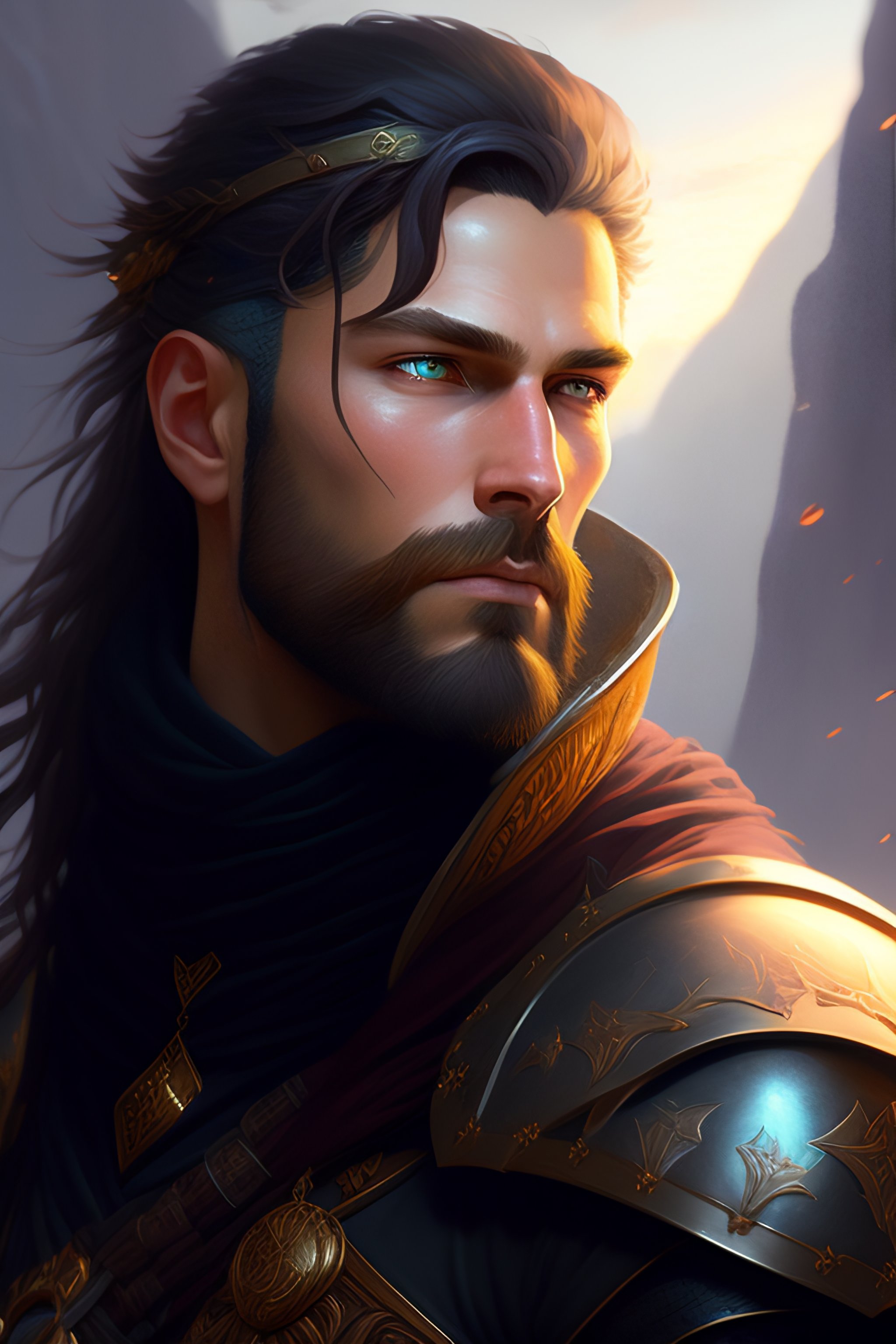 Lexica - Highly detailed portrait of dnd Paladin, stephen bliss, unreal ...