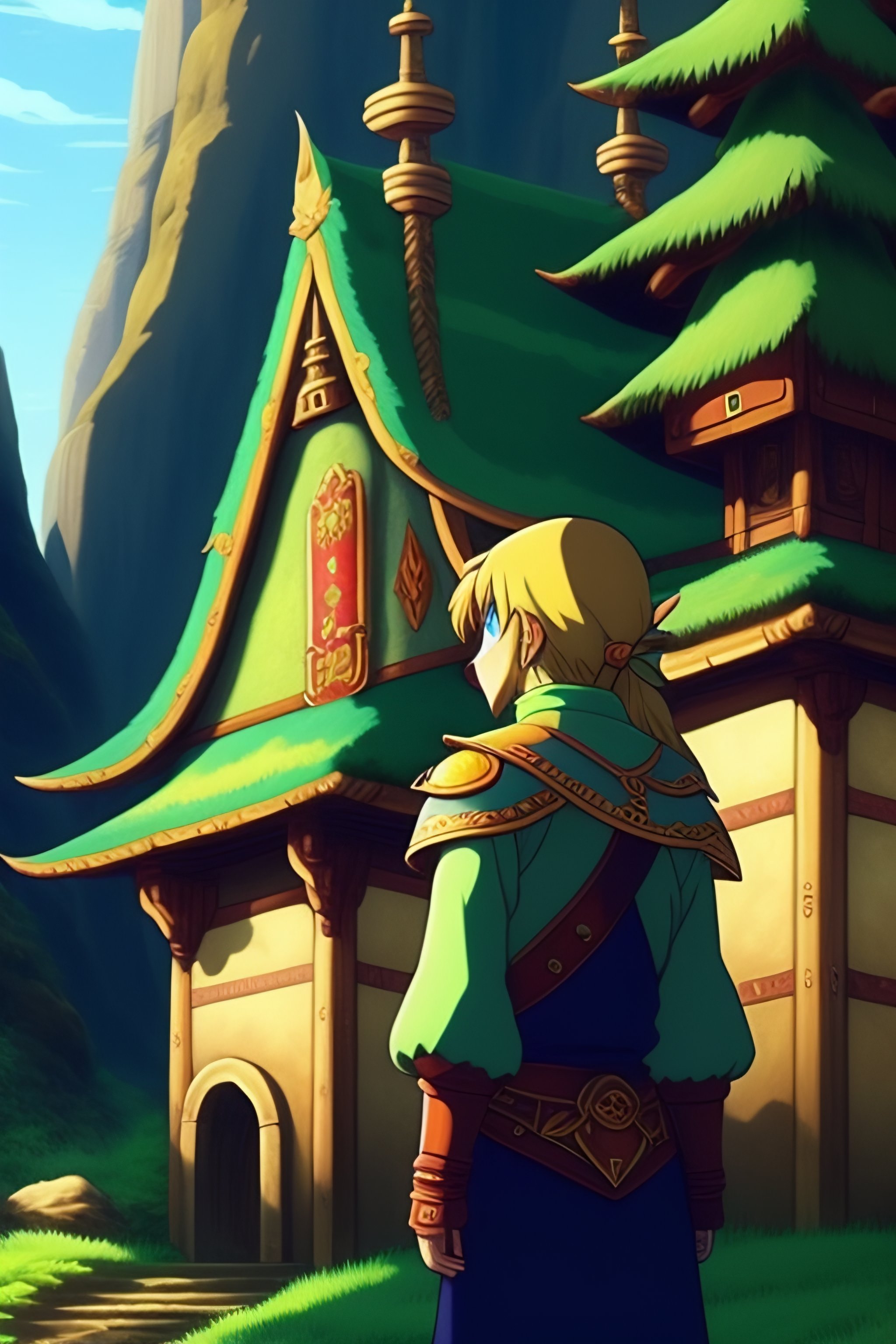 Lexica The Legend of Zelda by studio ghibli