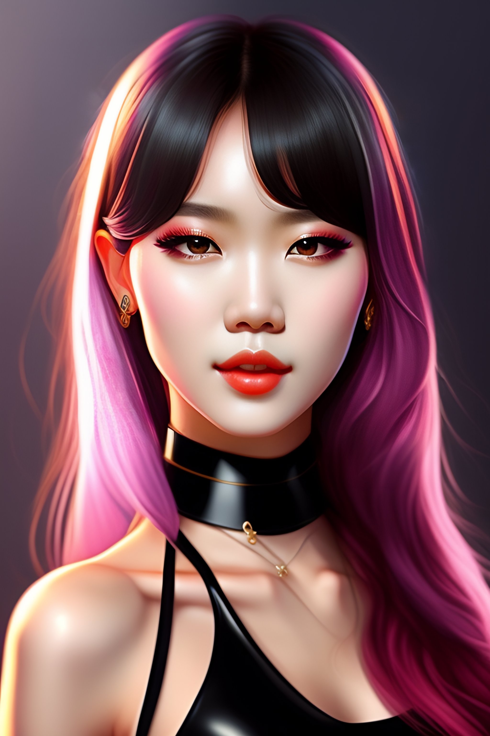 Lexica - Realistic detailed semirealism beautiful cute blackpink lalisa ...