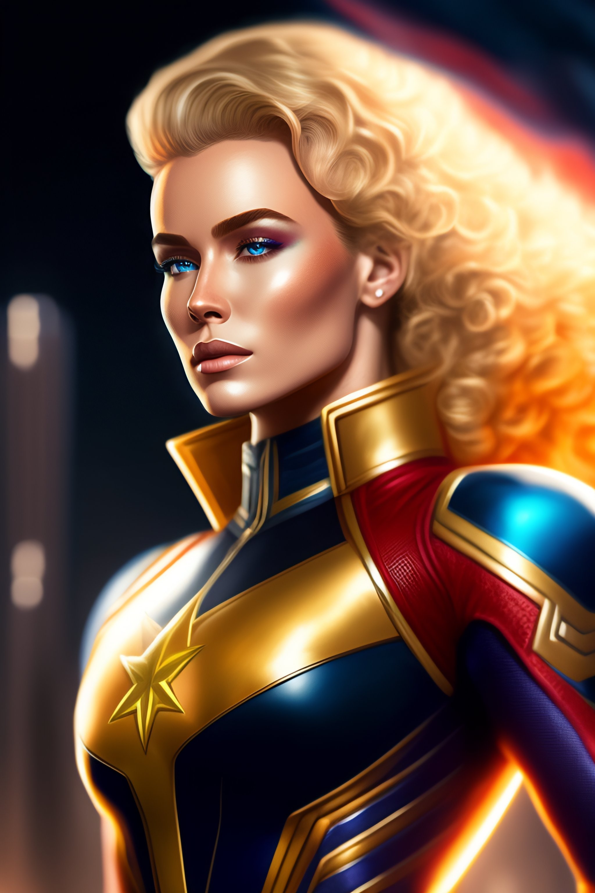 Lexica - Genetically augmented super soldier CAPTAIN MARVEL as a male ...