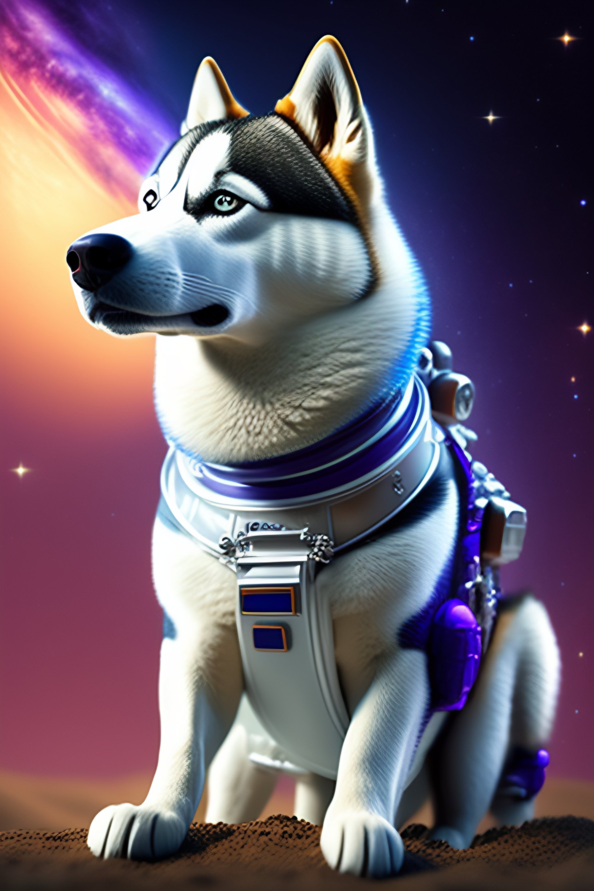 Lexica - HUSKY ASTRONAUT, image size:2048x3072