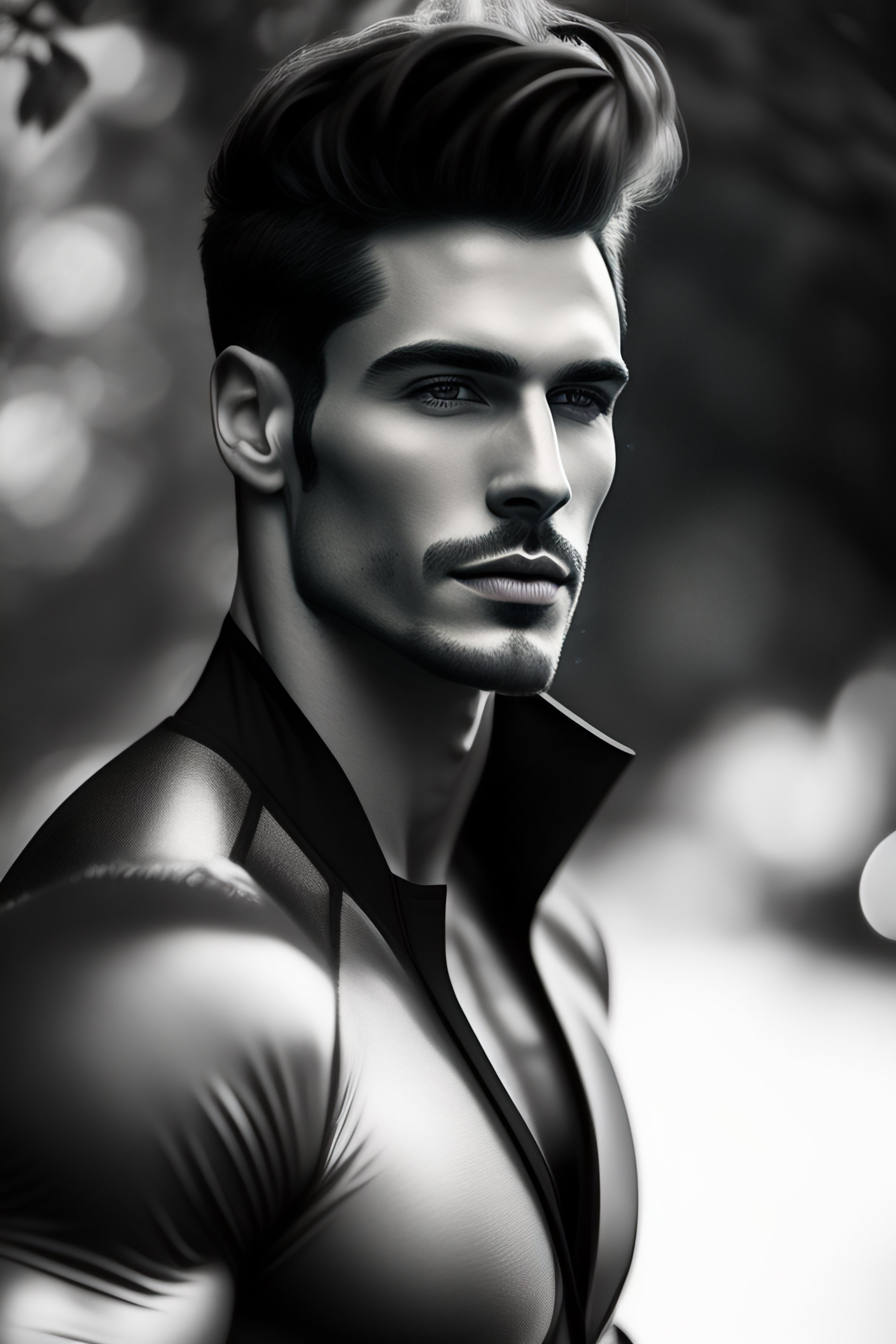 Lexica - Noir avec contour beau homme