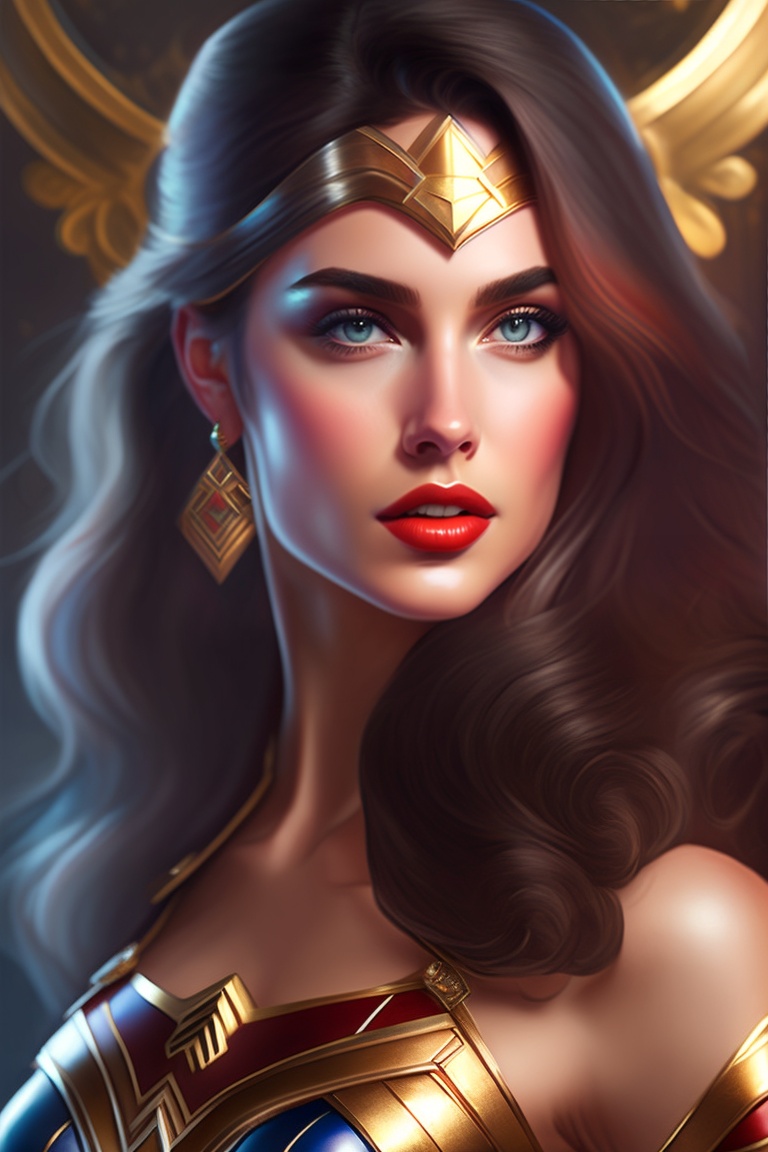 Lexica - Portrait of a Ana de Armas as wonder woman, charlie bowater