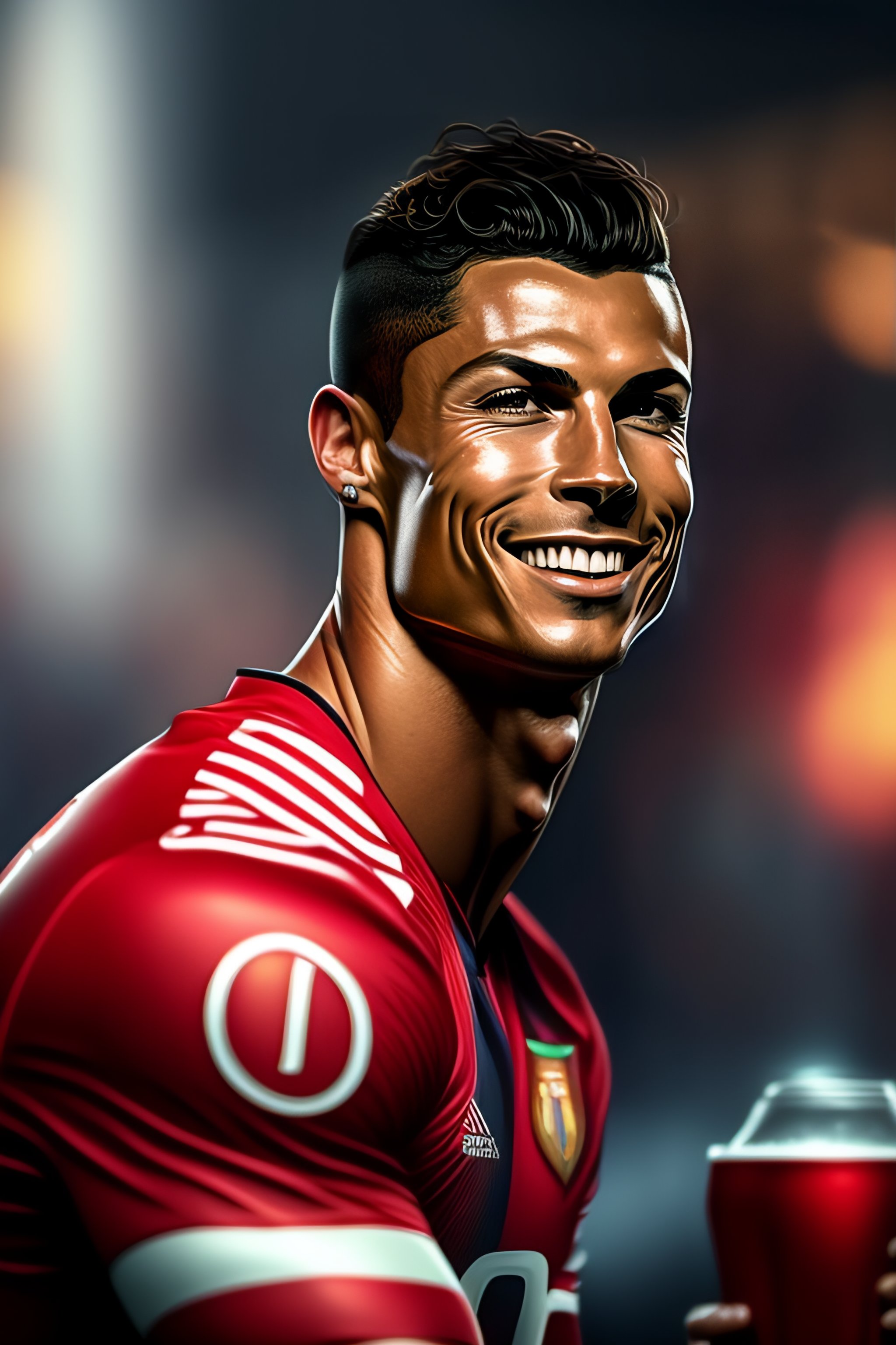 Lexica - Cristiano Ronaldo showing Coca-Cola in hand, 4k, Coca-Cola ...