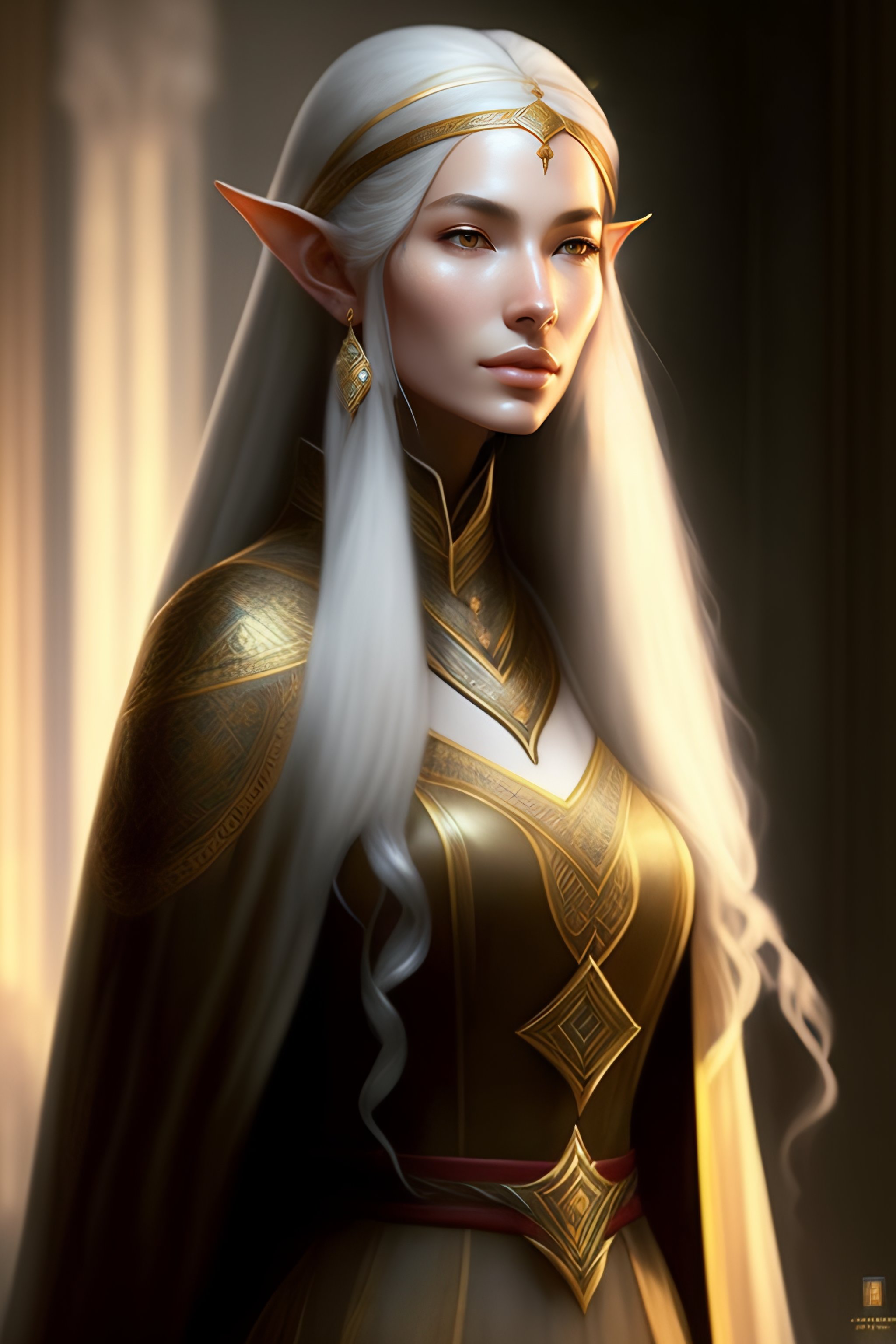 Lexica - An elf, perhaps an ambassador or teacher from an ancient land ...