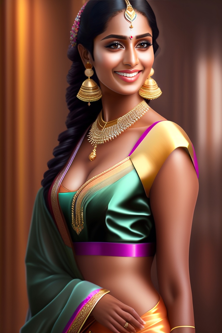 Lexica - Blouse remove, saree remove, South desi hot