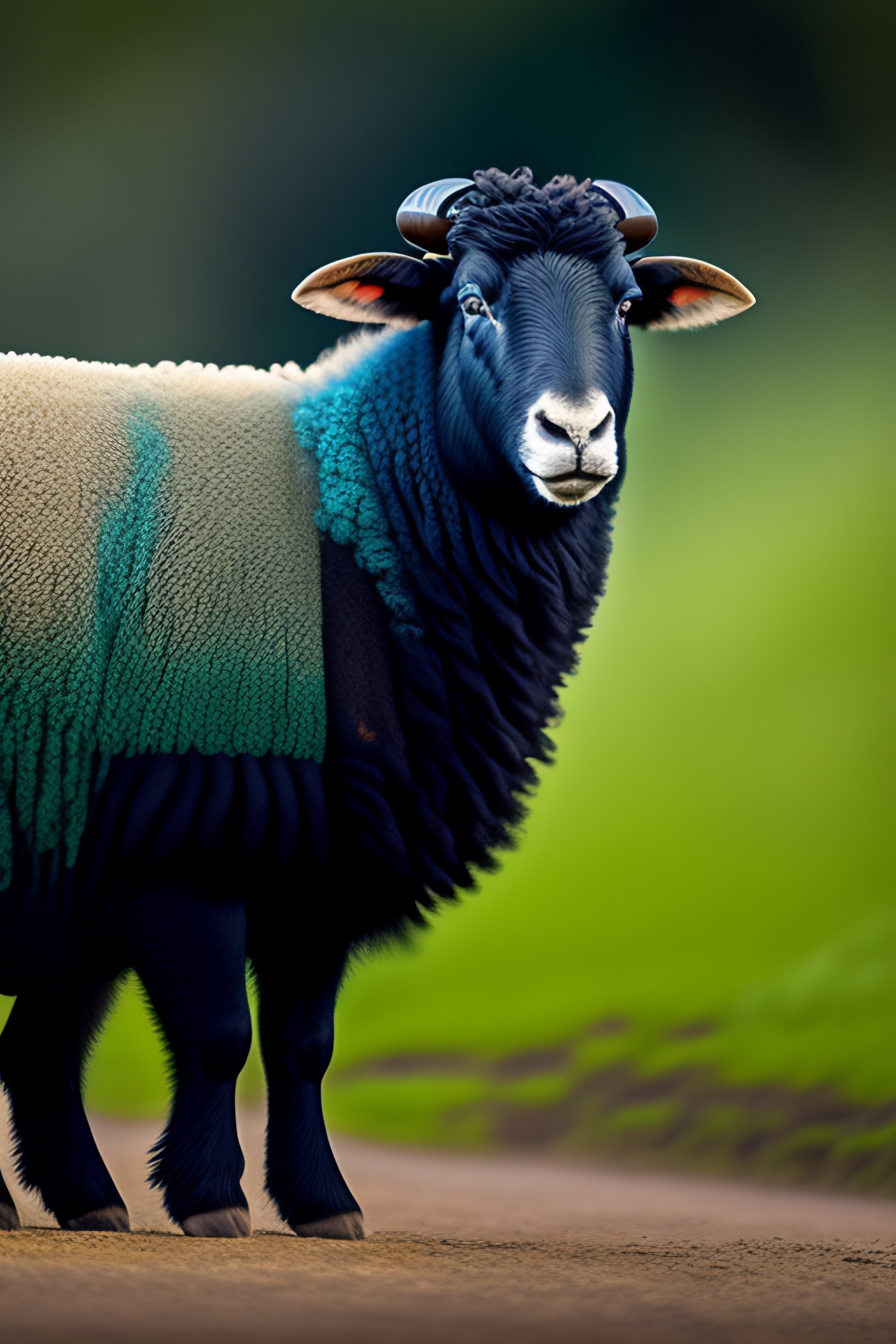 Dark Blue Ewe