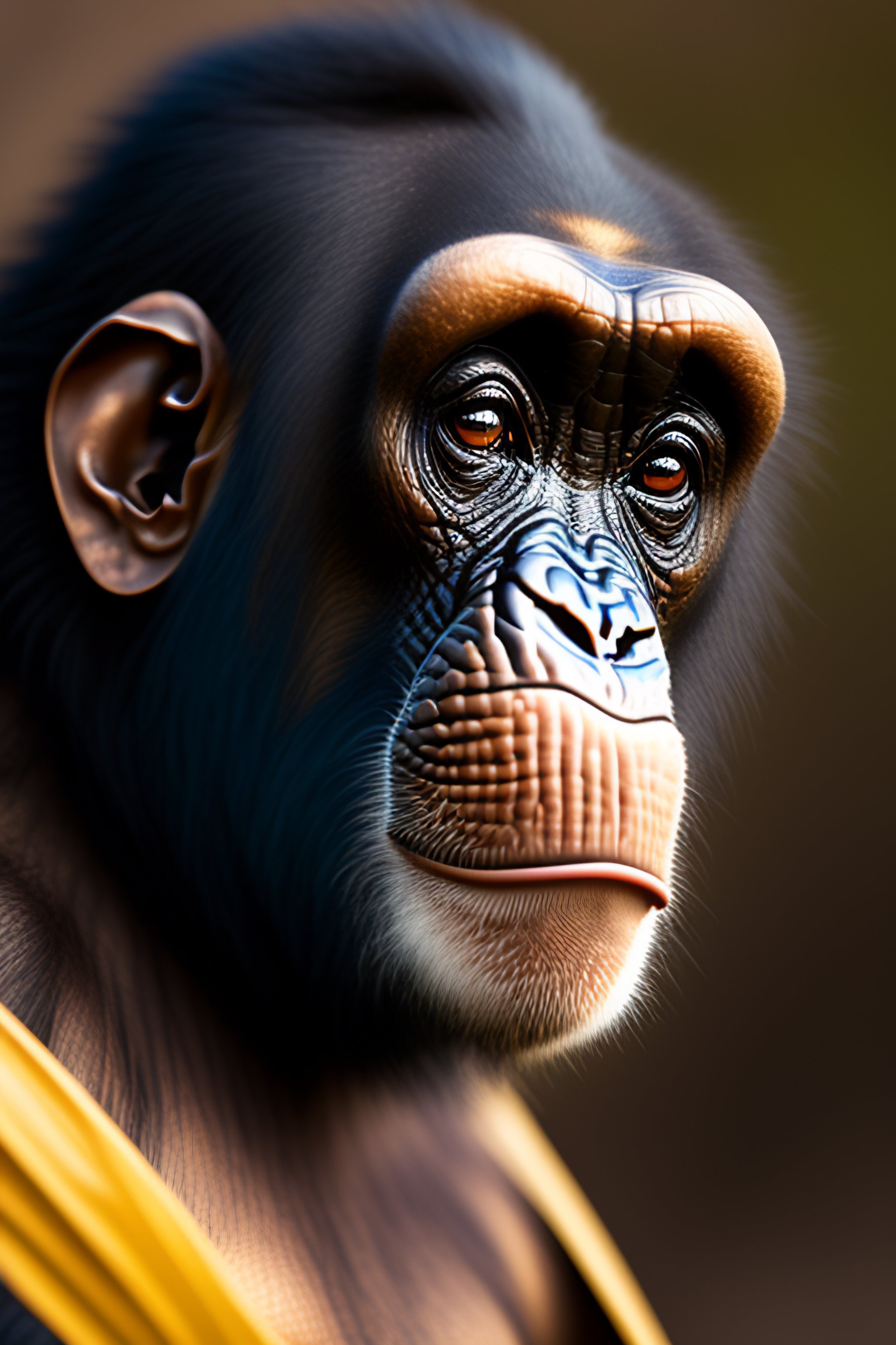 Lexica - Chimpanzee, , boring face, side