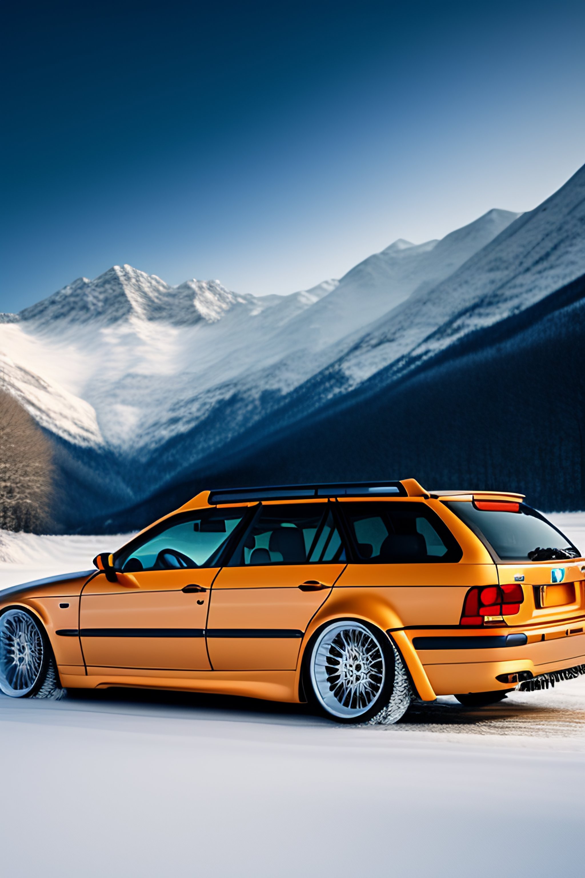 Lexica Car, bmw e46 touring, snow, complete car