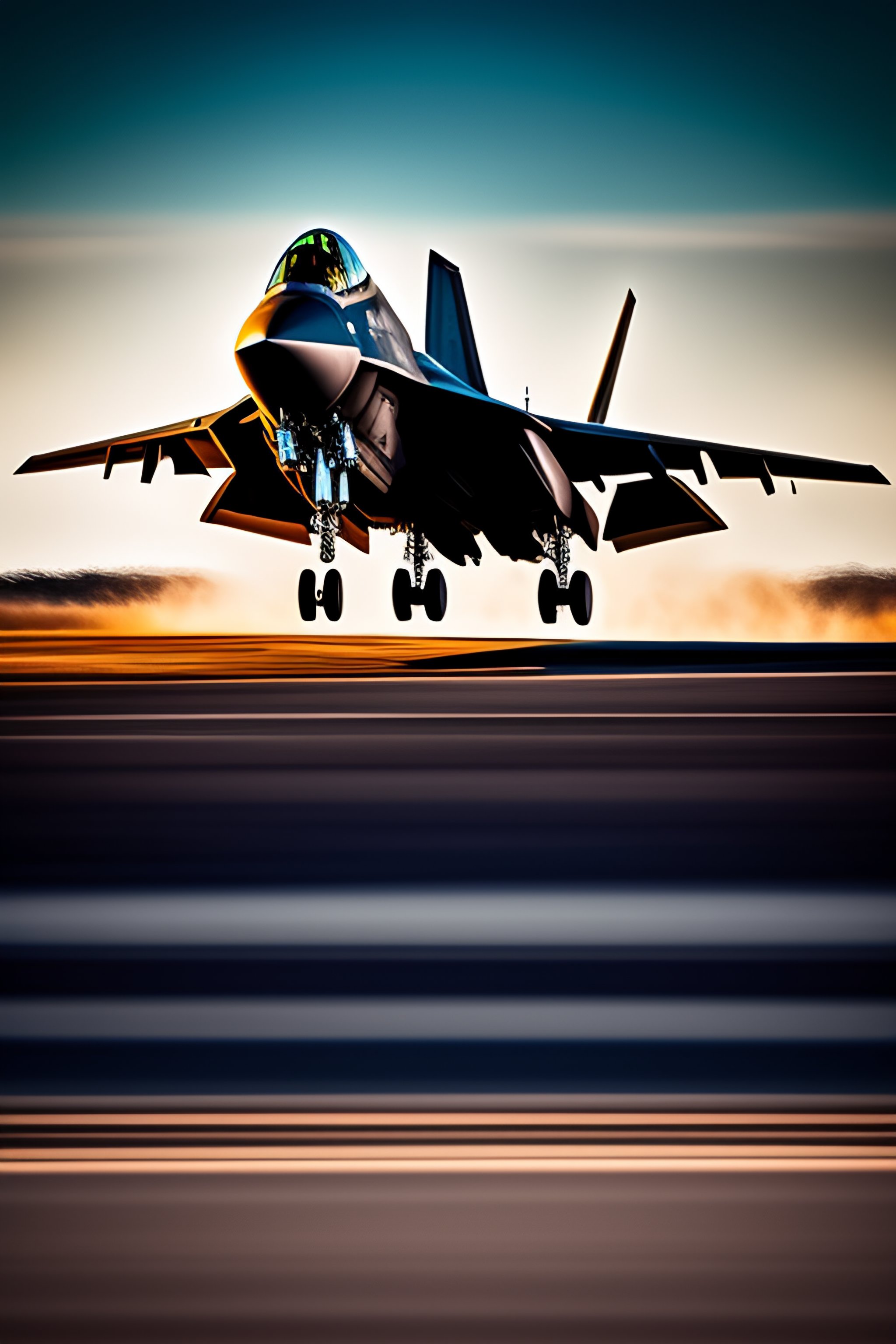 Lexica - F-22 fighter jet