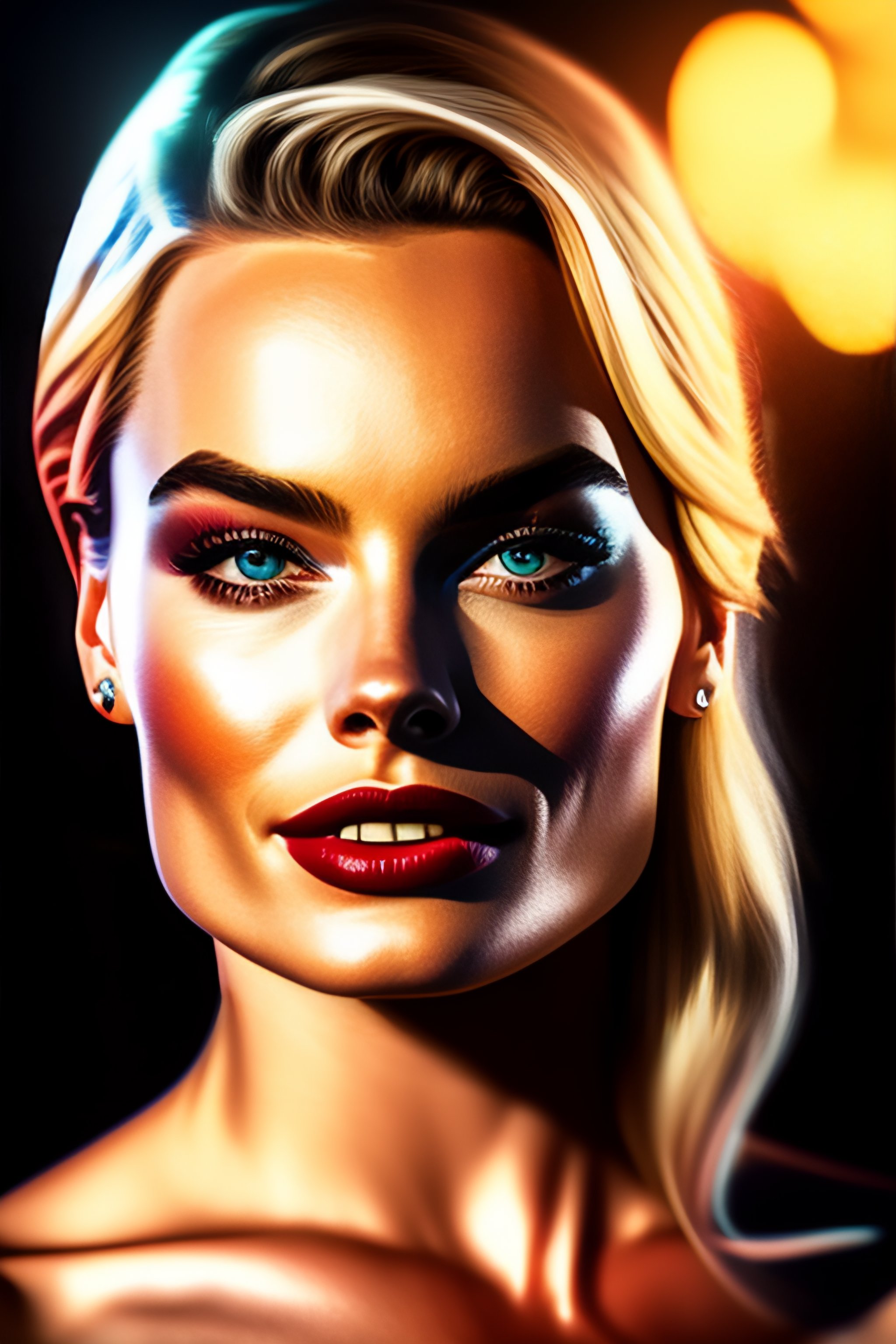 Lexica - A perfect photograph of Margot Robbie accurate hands, 4k, 8k ...