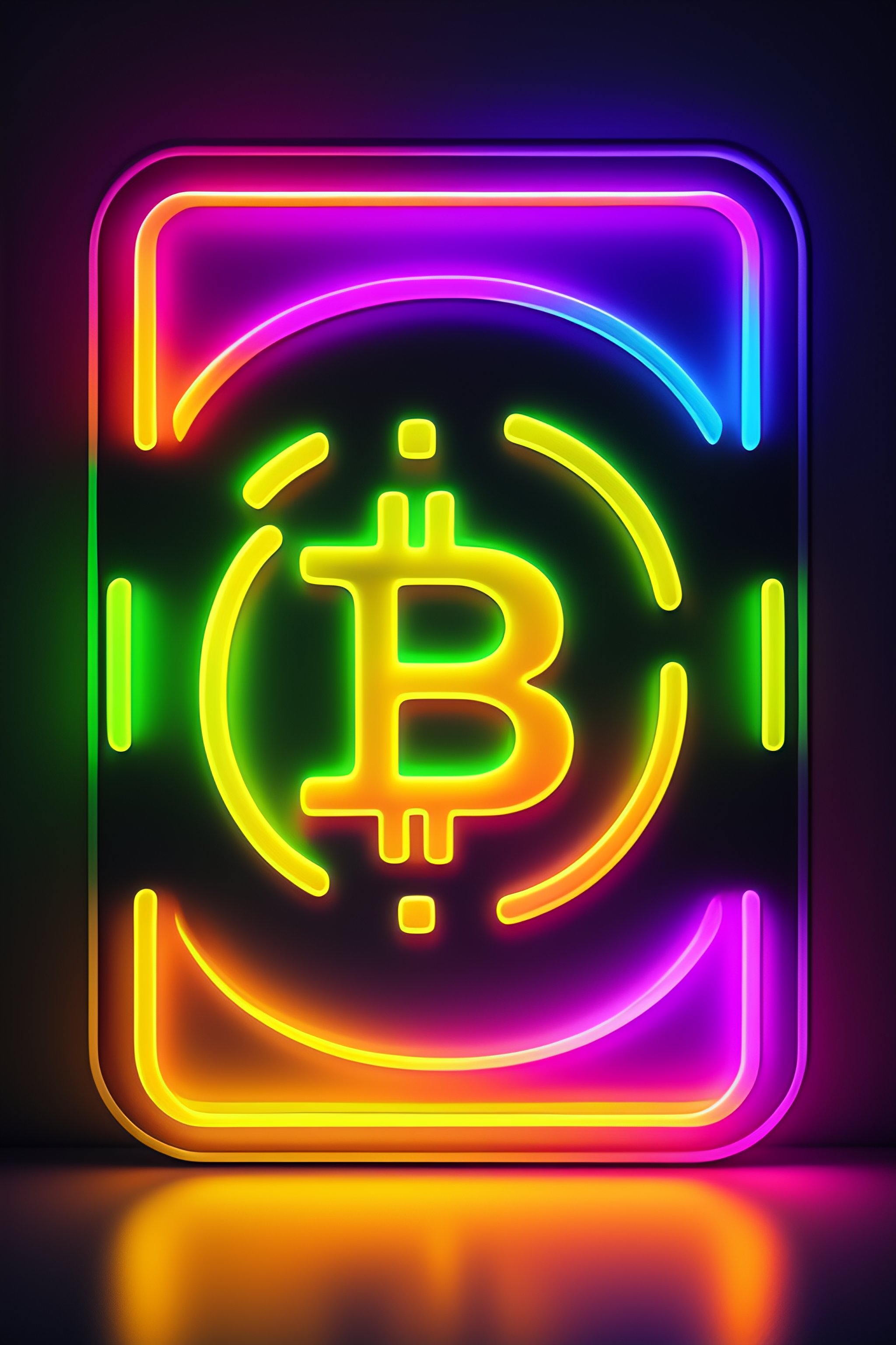 Lexica - BITCOIN LOGO NEON LIGHTS IN DIFFERENT COLORS OUTSIDE. HIPSTER VIBE