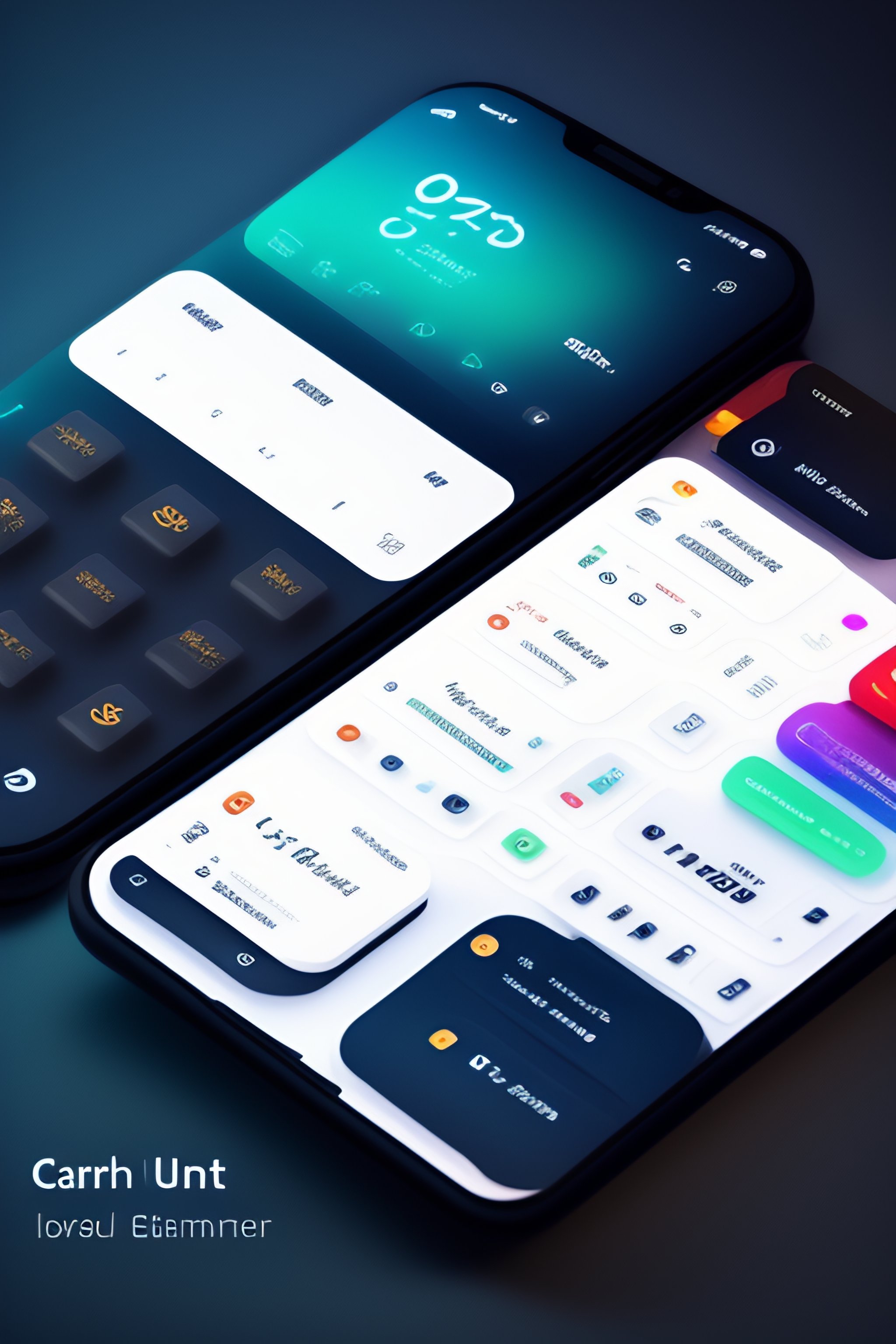Lexica - Car UI UX interface design dimensional elements