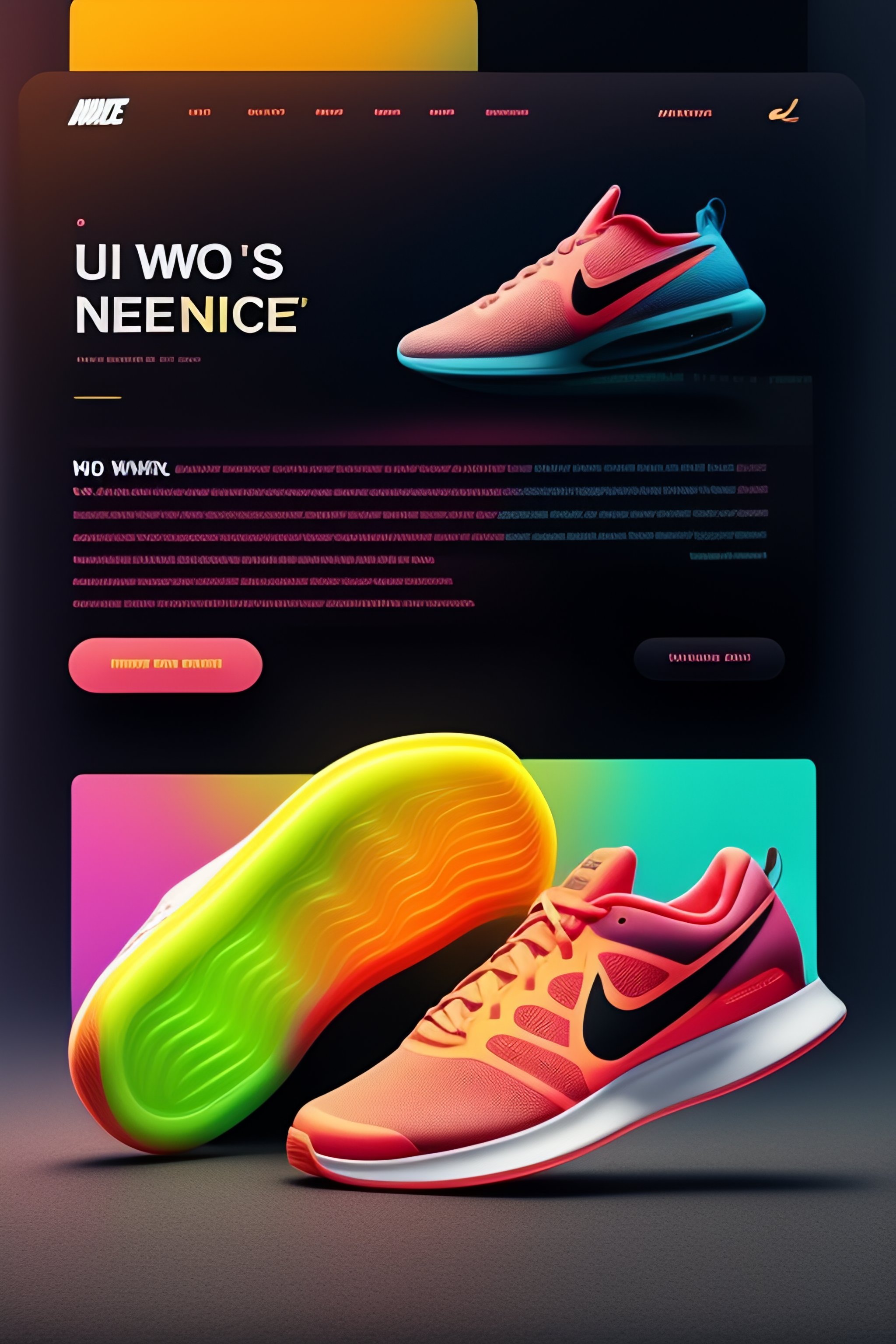 Nike website store design