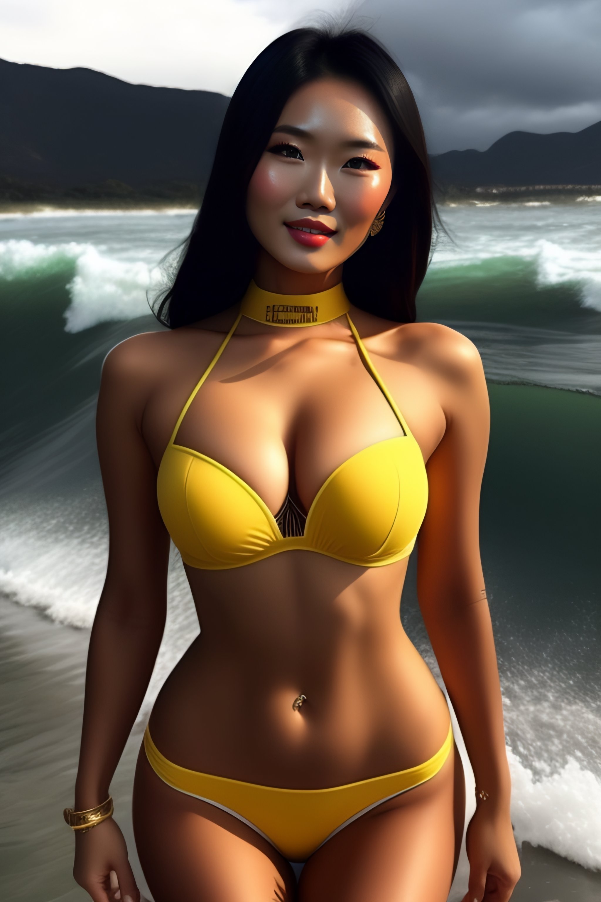 Lexica - 6 asian girls wearing bikini