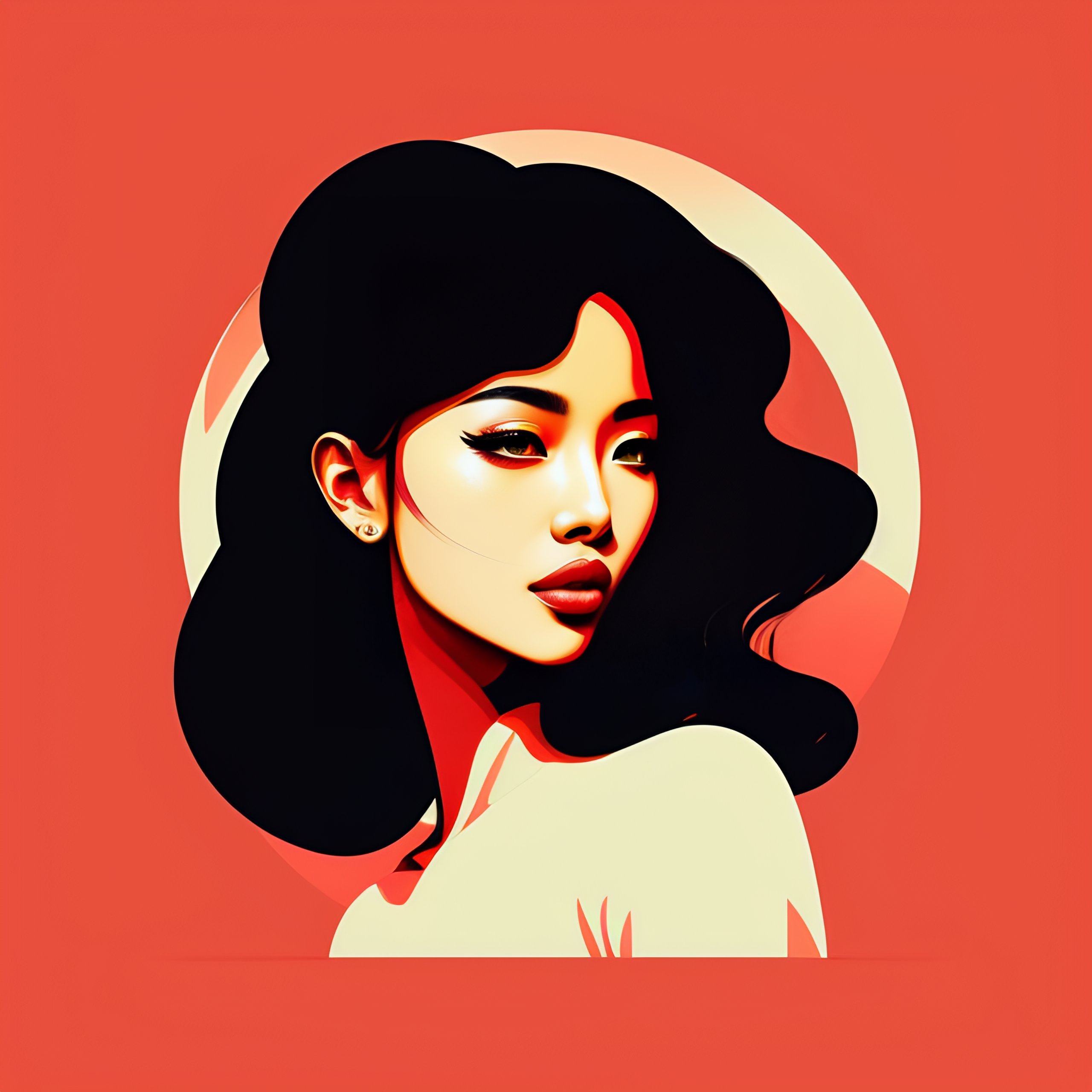 Lexica - Minimal style, art lines, two colors, 2d illustration, cartoon.