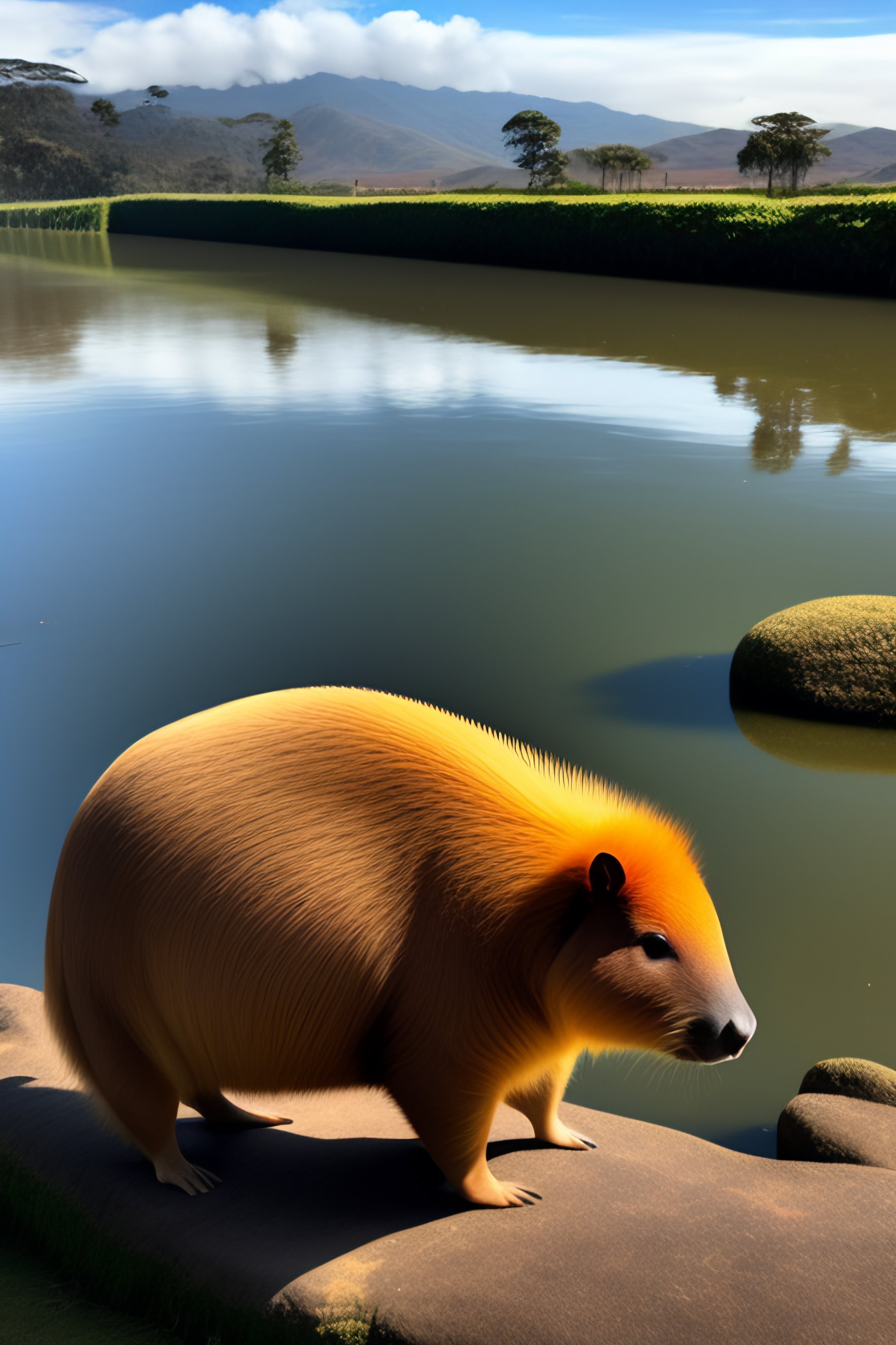Lexica - Capybara with ruana in Boyaca Colombia