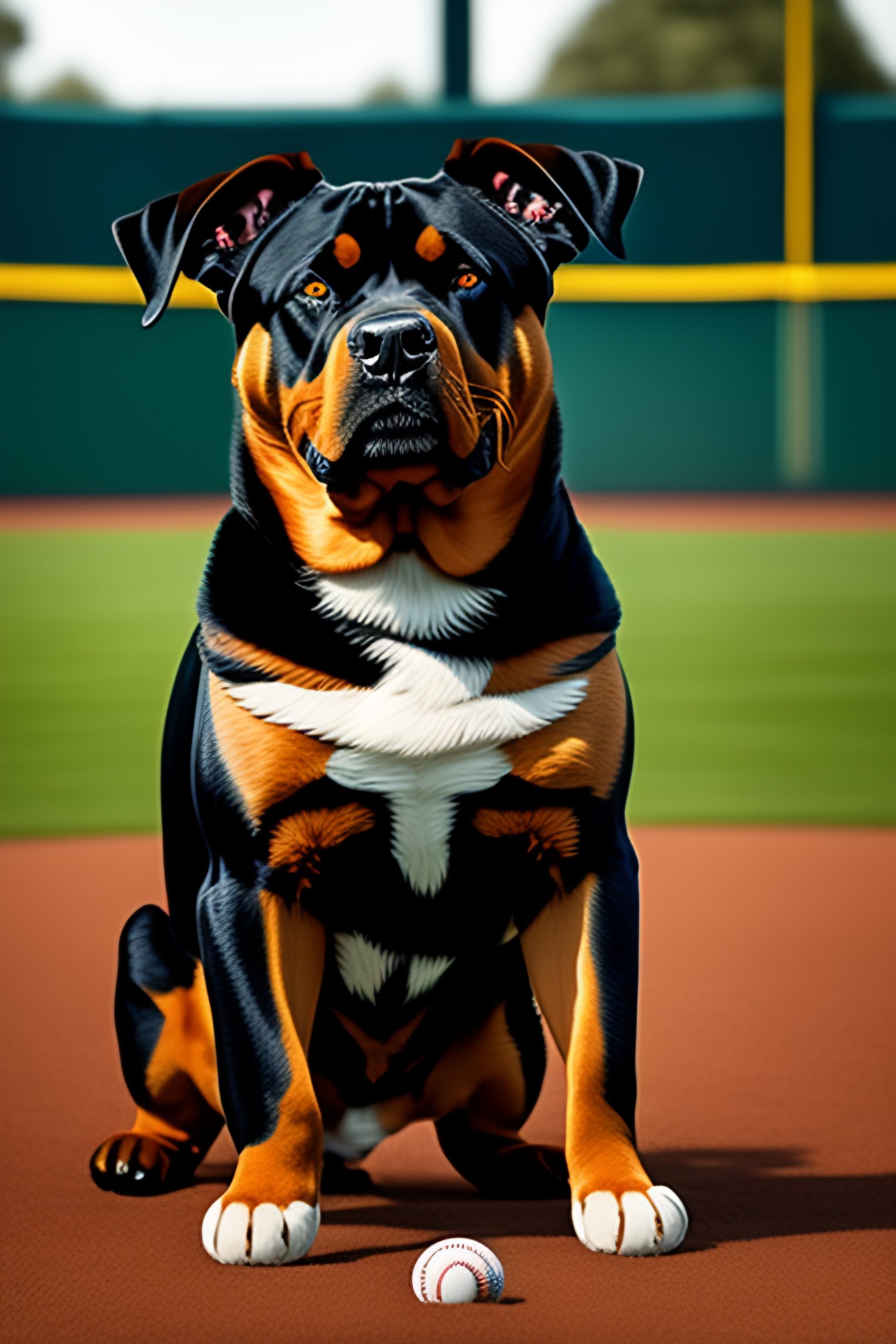 Lexica - the rottweilers of california baseball uniform team mockup