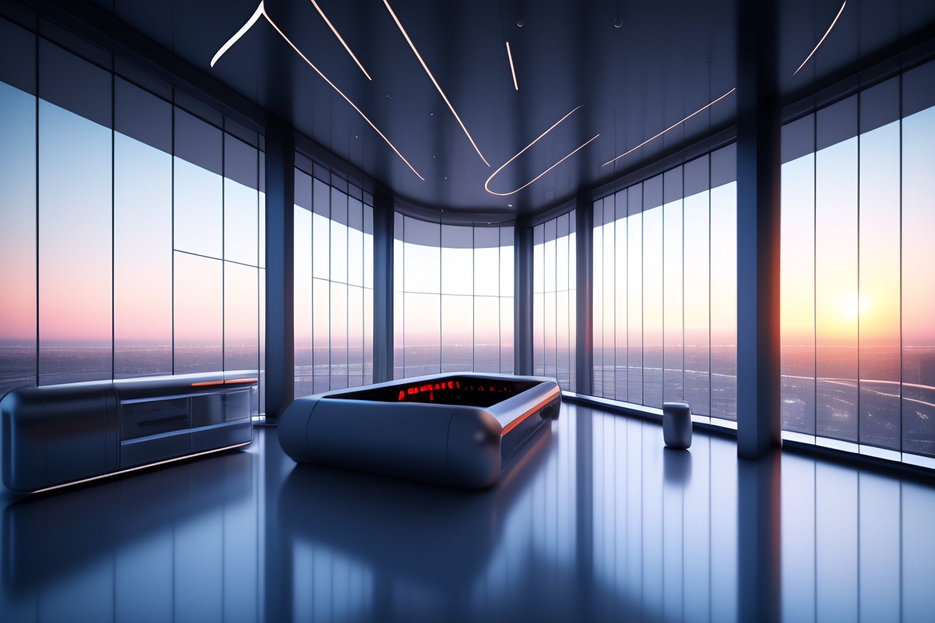 Lexica - Architectural photography, interior high-tech futuristic ...