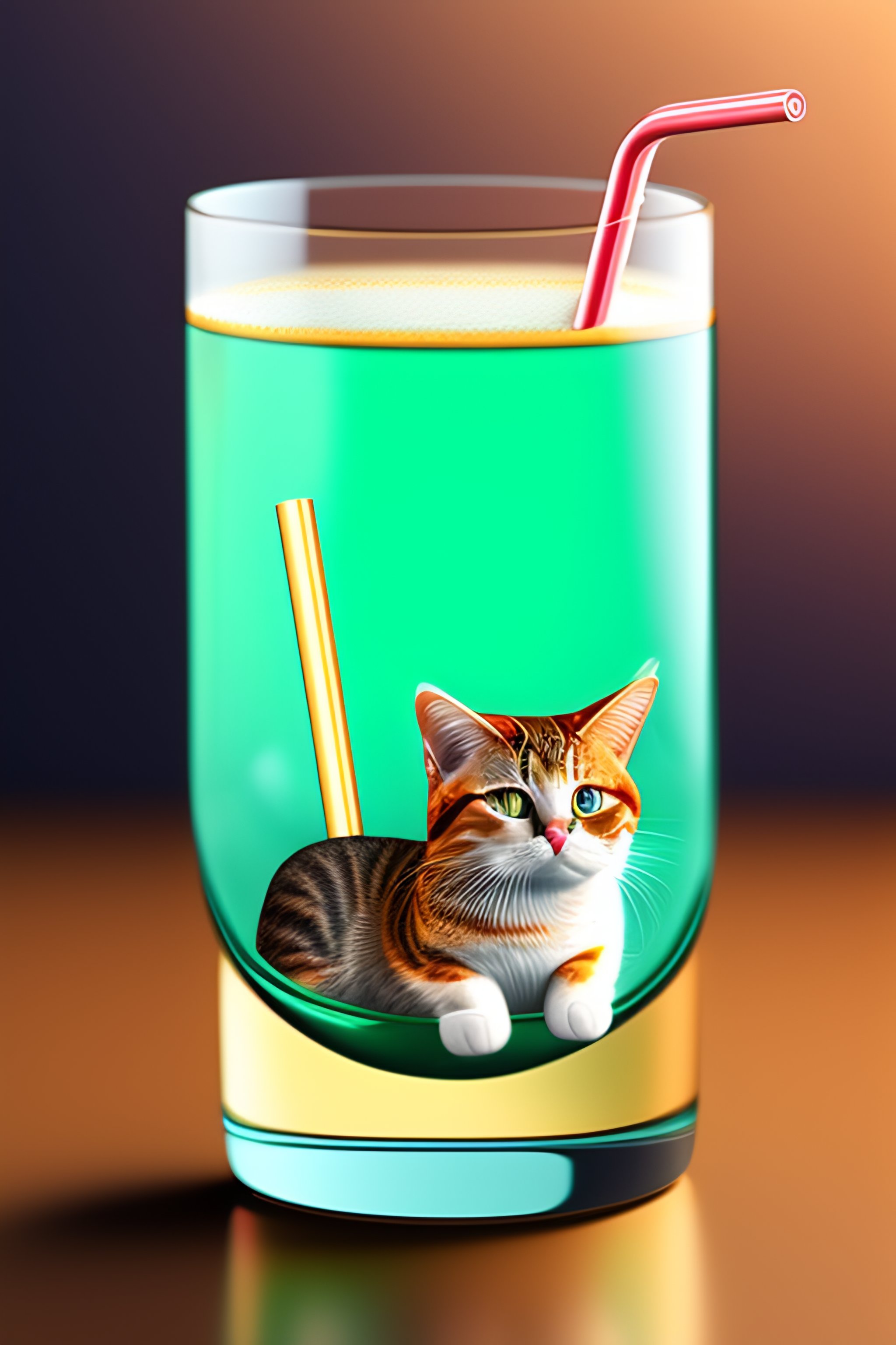 The Cat Who Can Drink From a Straw