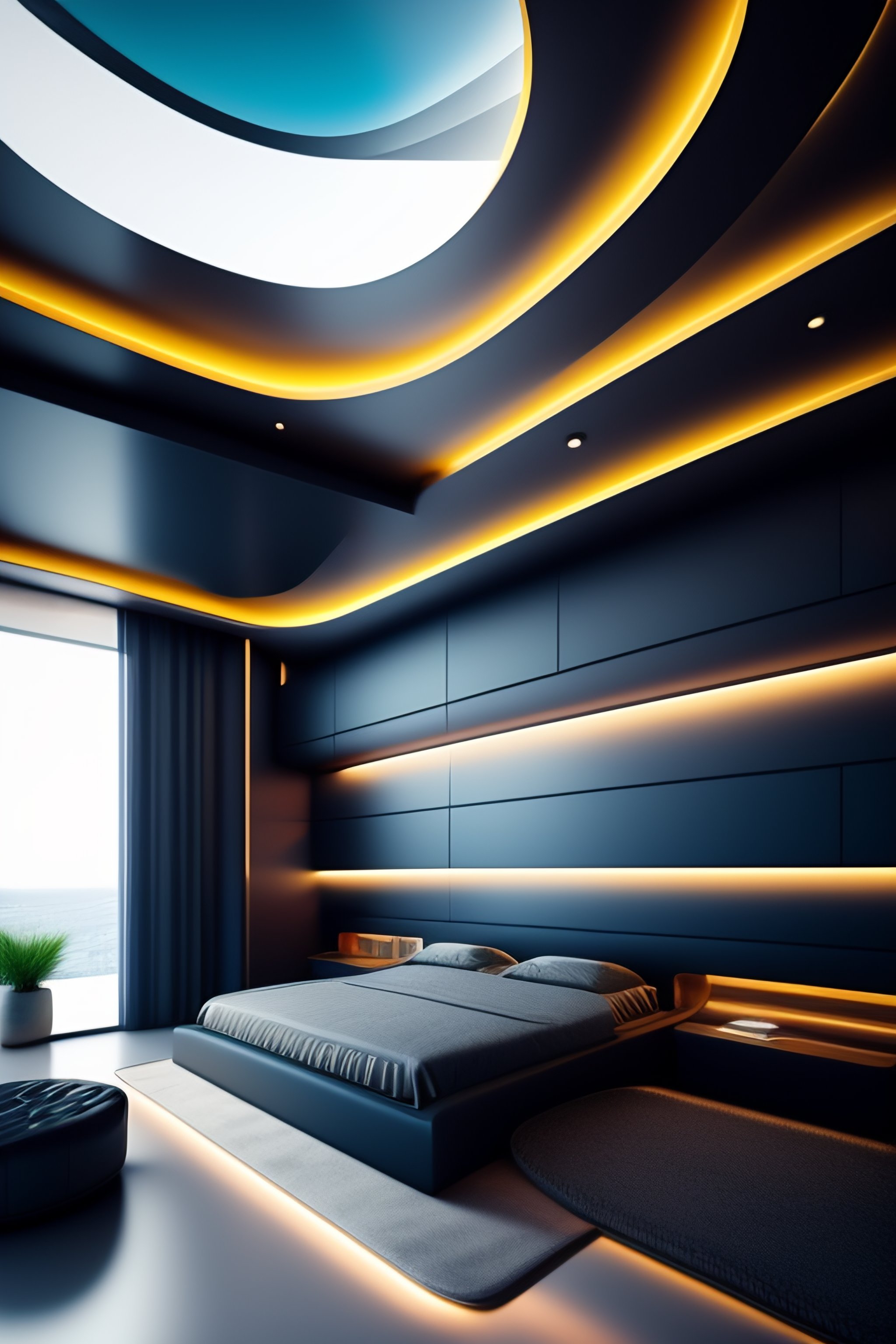 Lexica - Futuristic interior