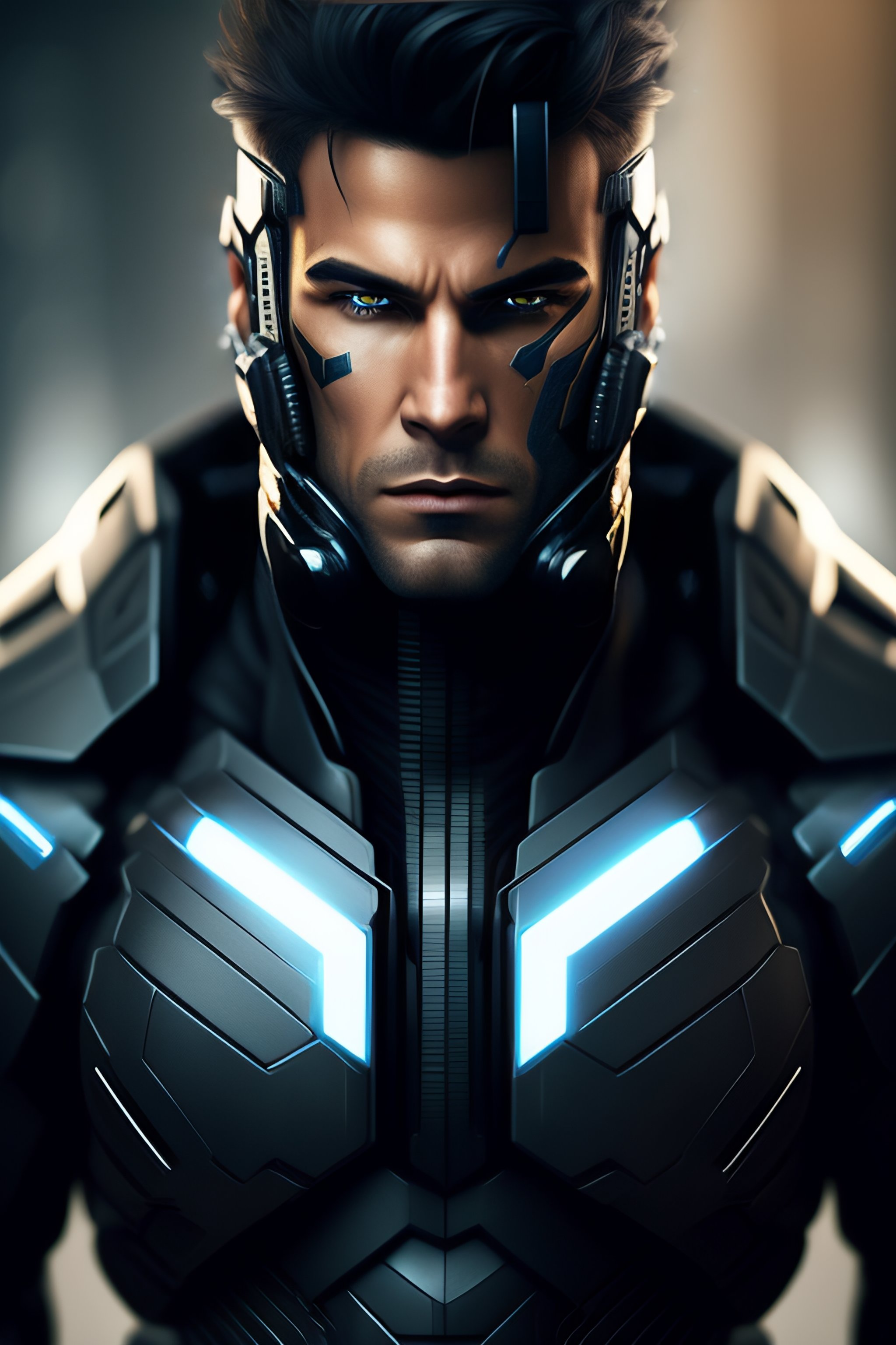 Lexica - Solid snake cyborg ,tech, suit, military ,sci-fi ,symmetry ...