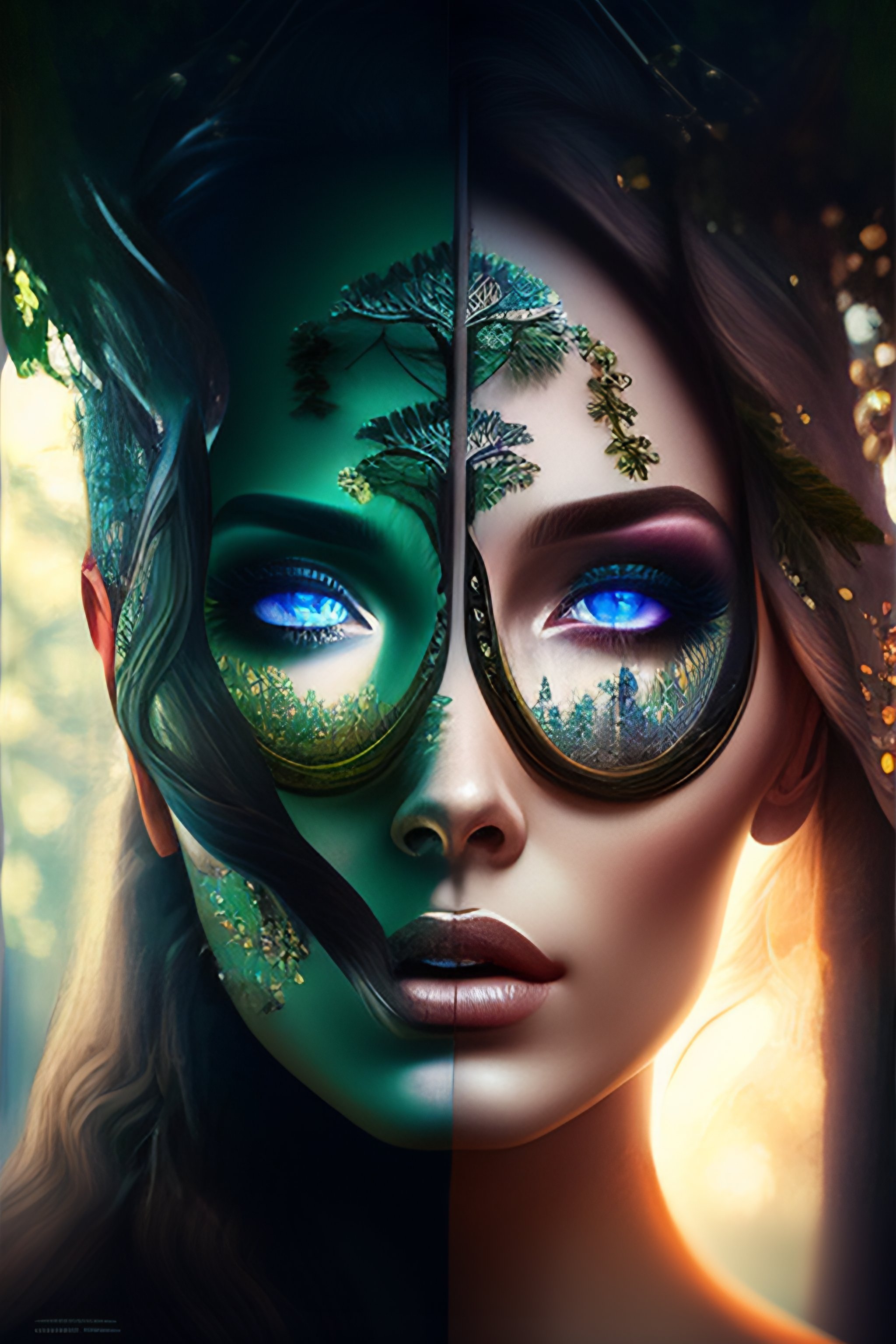 Lexica - A tree in the forest transforms into a beautiful woman ...