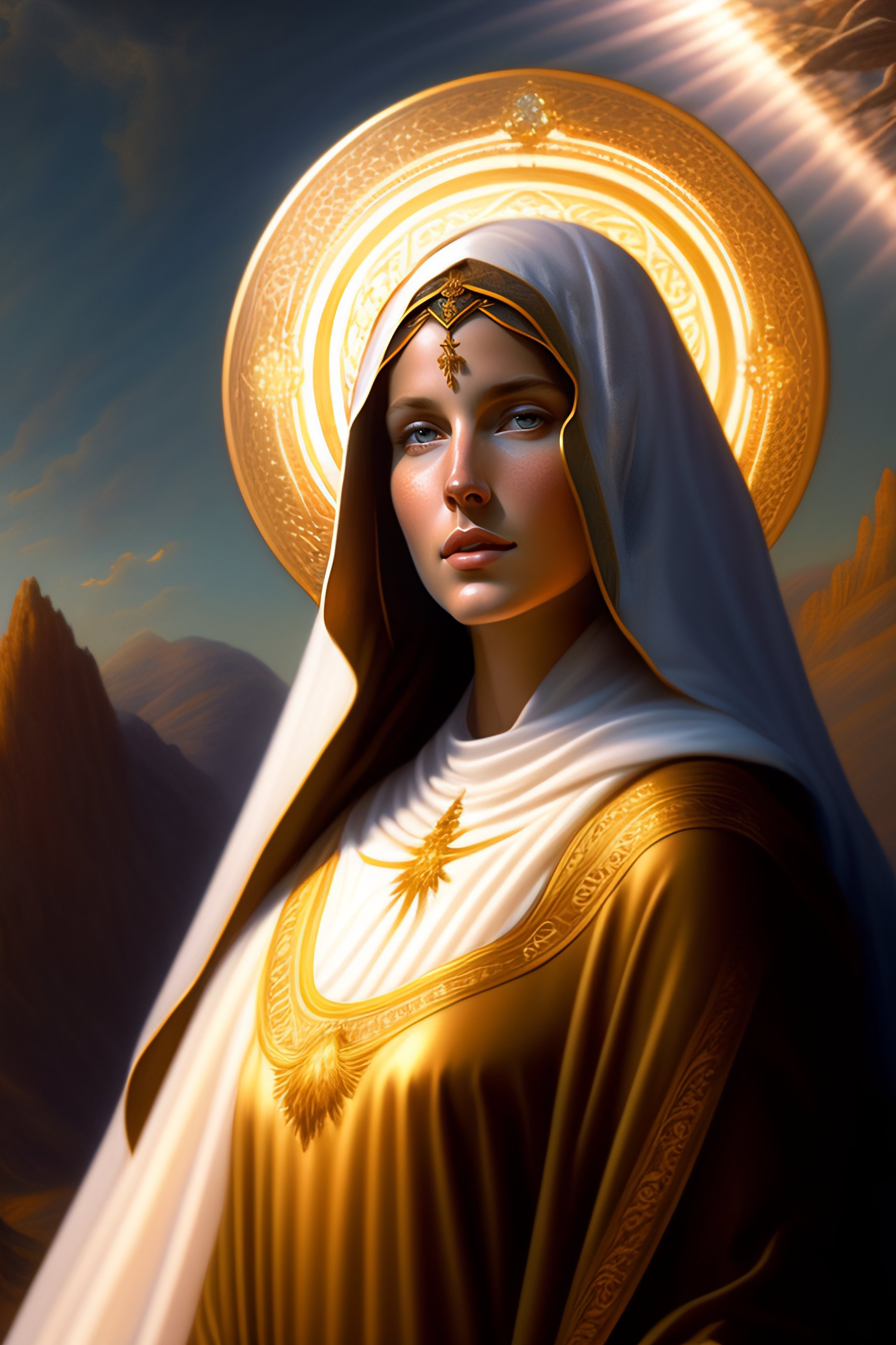 Lexica - Virgin mary of perpetual succor full body with beautiful robe ...