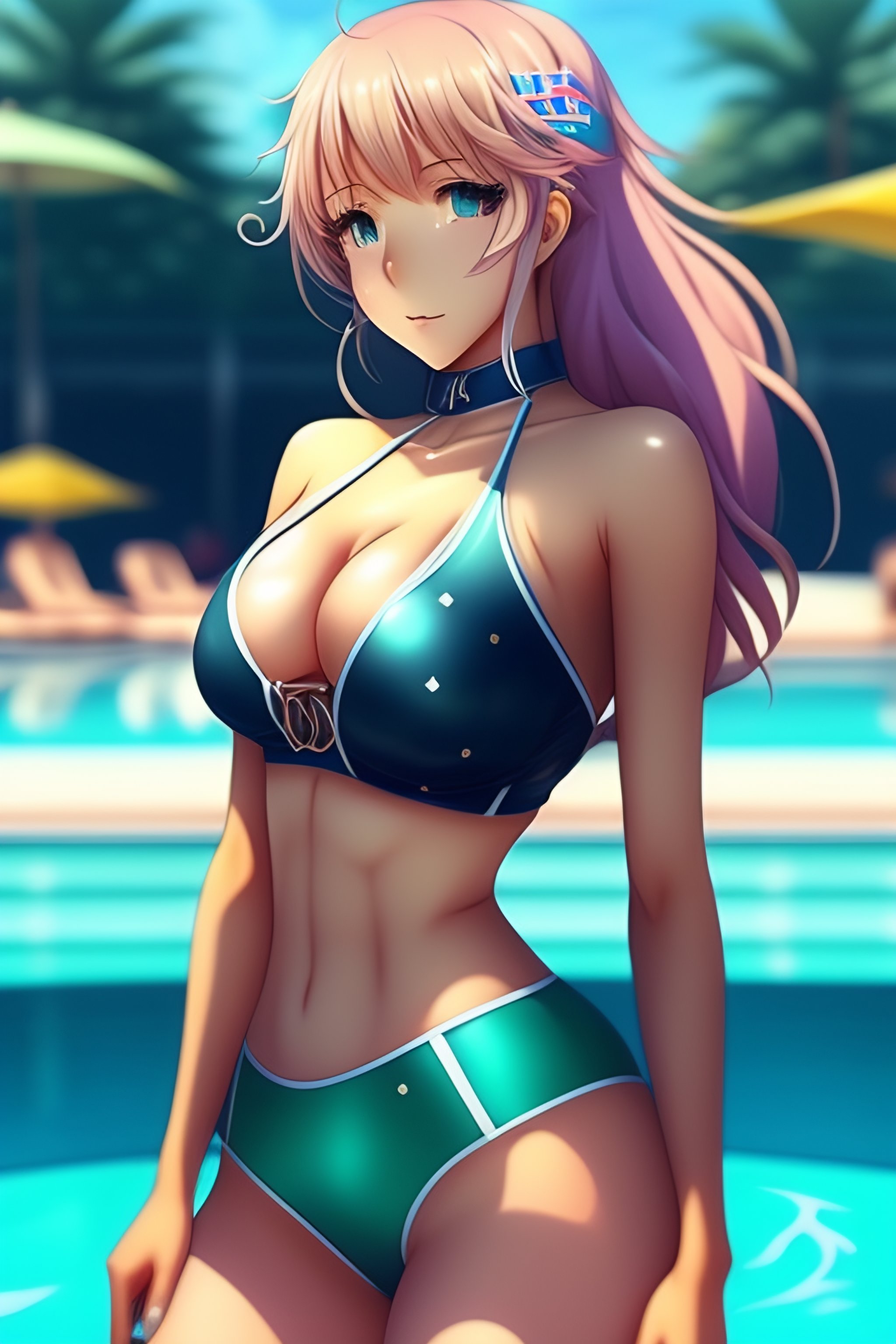 Lexica Anime Girls In Bikinis At The Pool