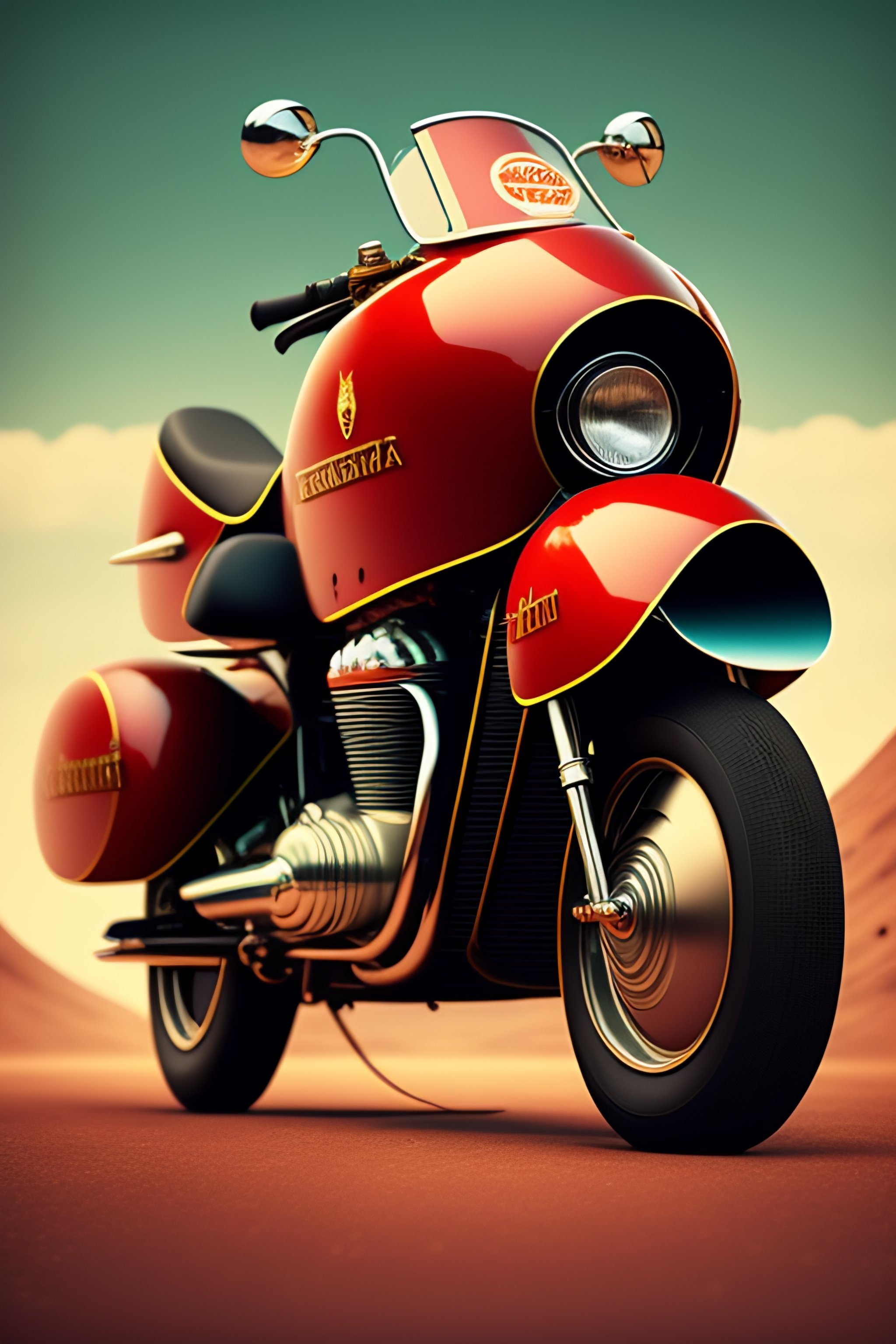 Lexica - Vintage Medium Shot 1920’s poster, futuristic, leather fabric