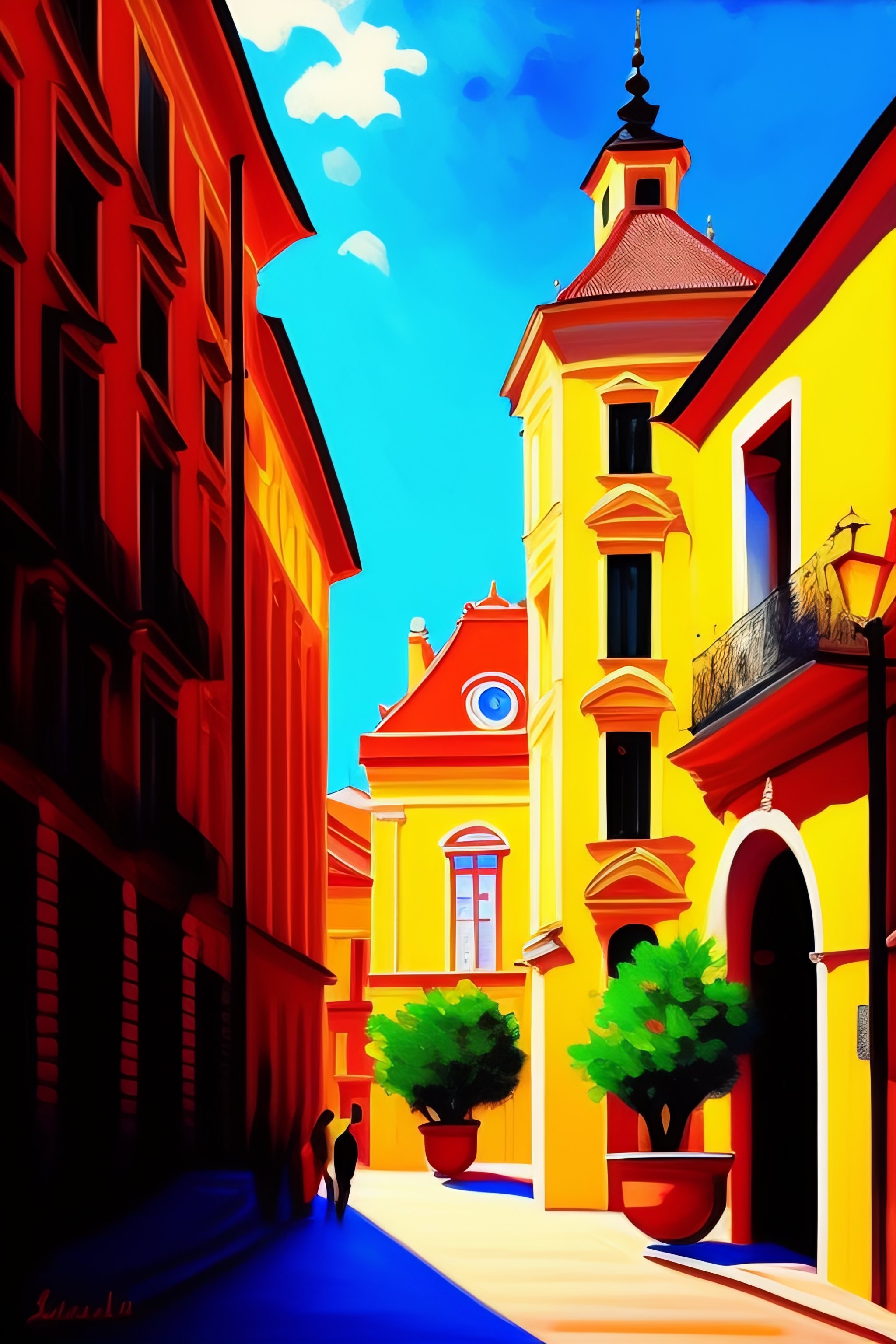 Lexica Naive painting of zagreb croatia
