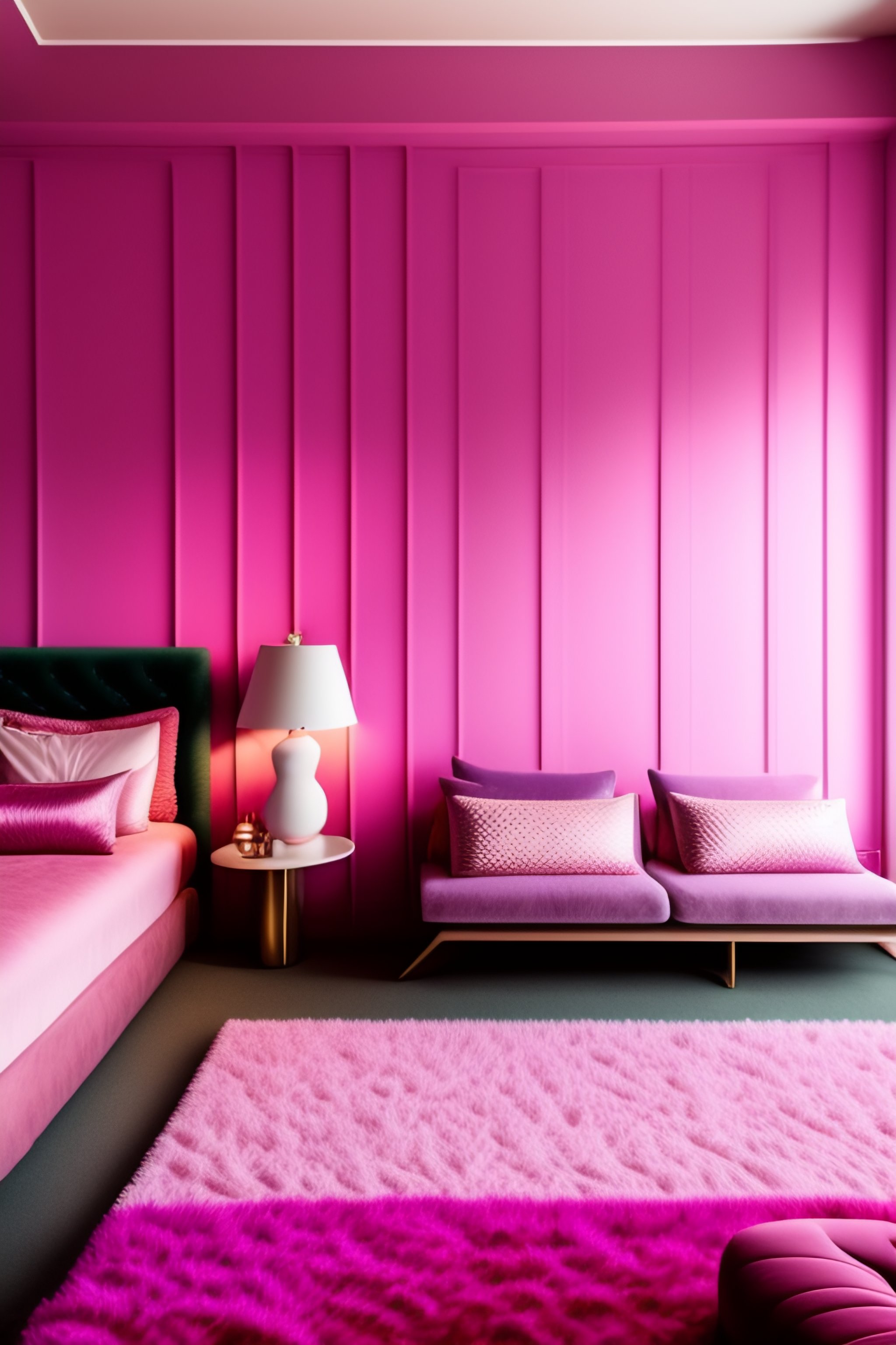 Lexica - 1960s bedroom pink