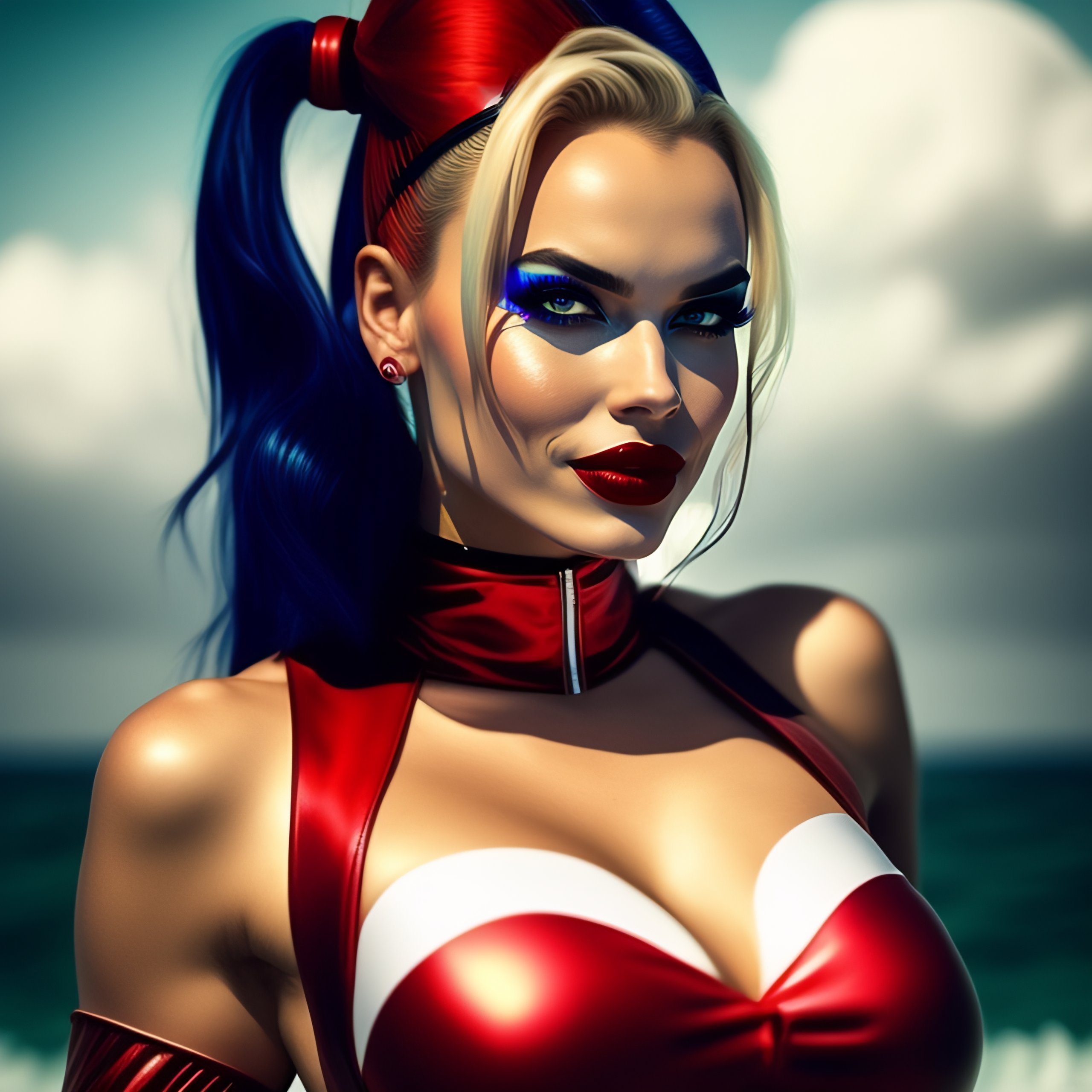 Lexica Sexy Harley Quinn In A Bathing Suit 