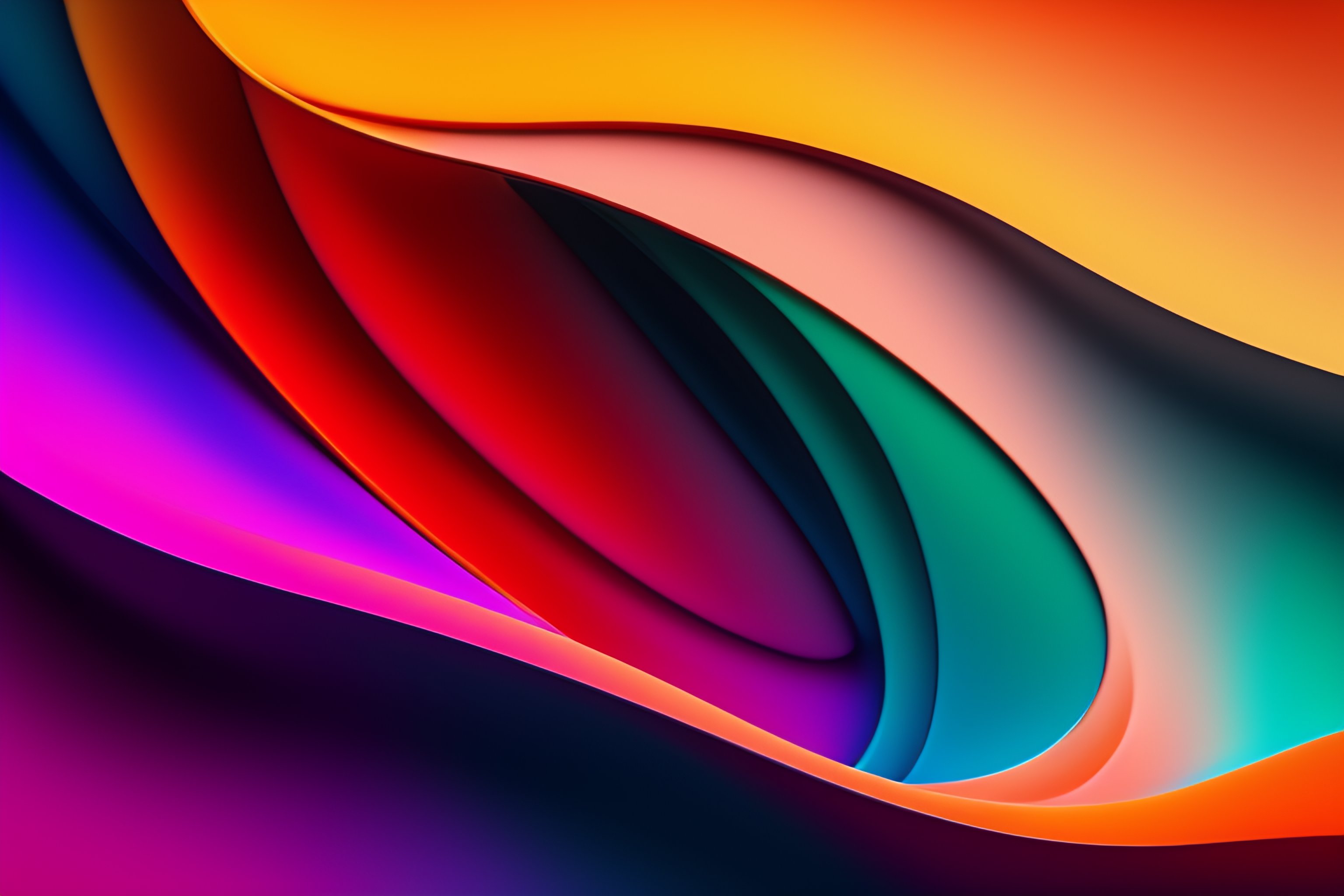 Lexica - MacOS gradient wallpaper with multiple layers and show shadows ...