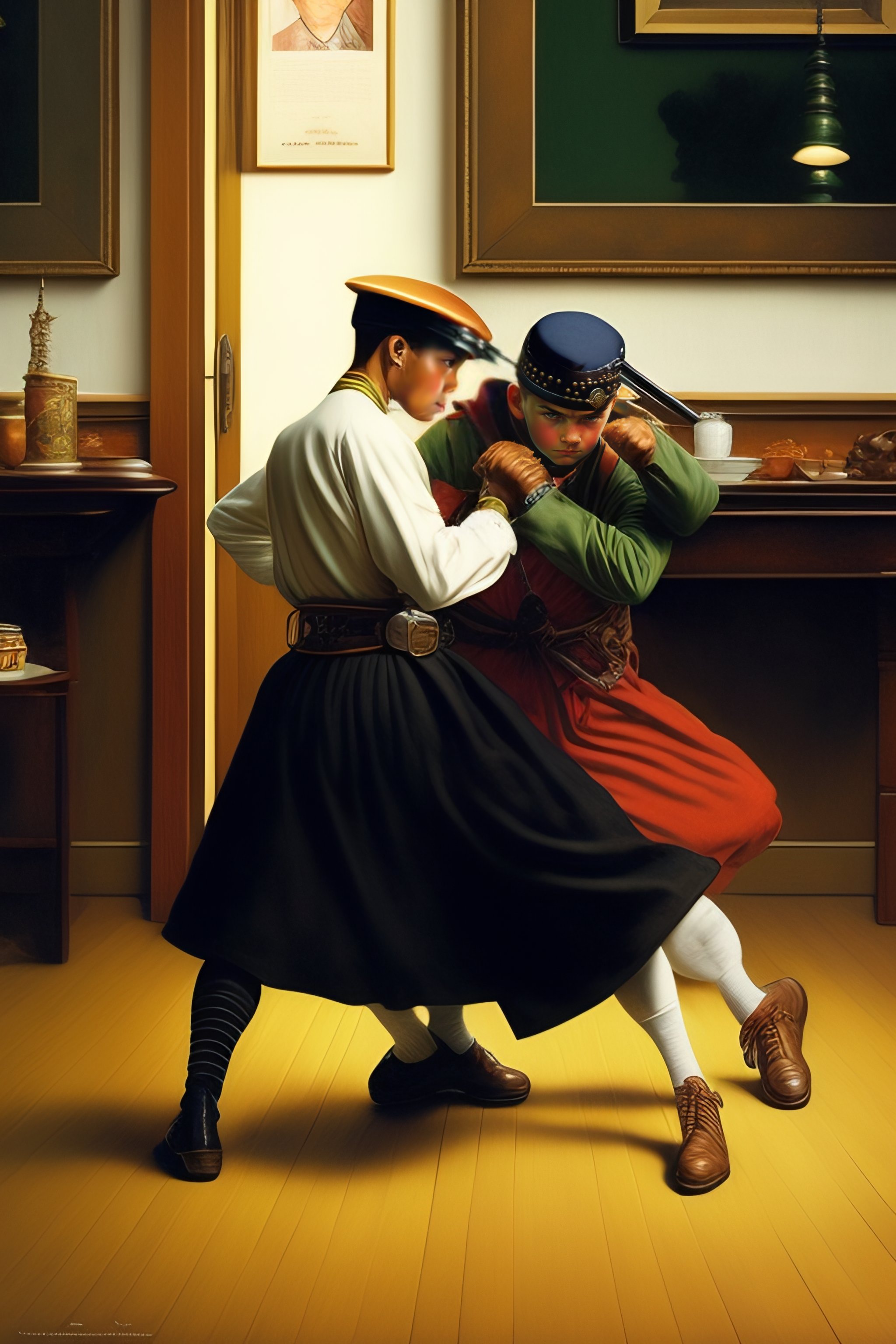 Lexica - Norman Rockwell style ninja
